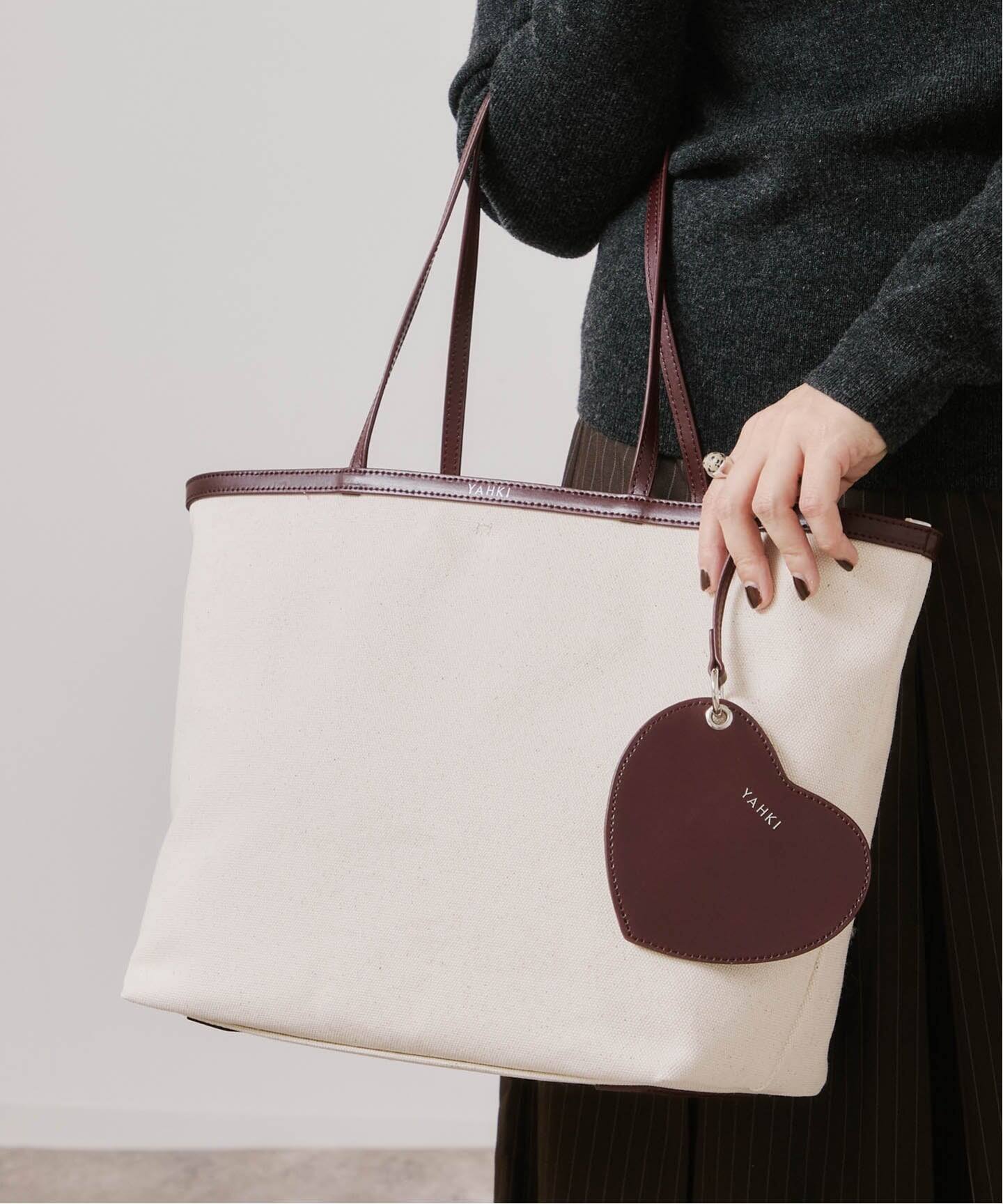 YAHKI ハートチャームツキ CANVASトートバッグ（トートバッグ）｜BOICE 