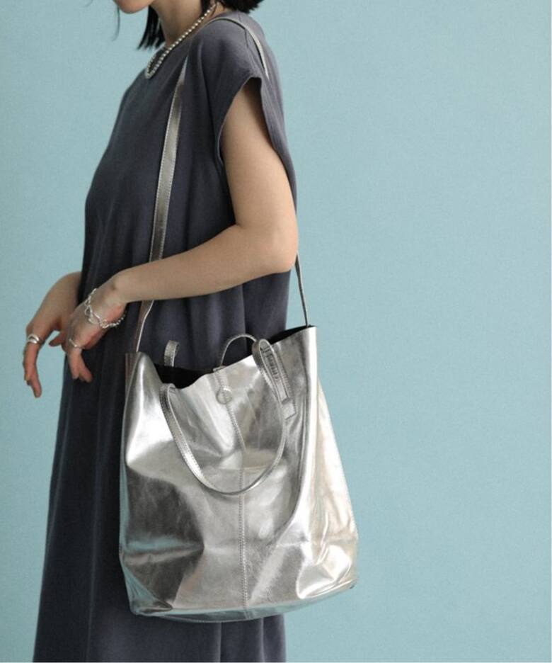 Morphee 3WAY MEDIUM TOTE SHORT(SILVER)（ショルダーバッグ）｜BOICE 