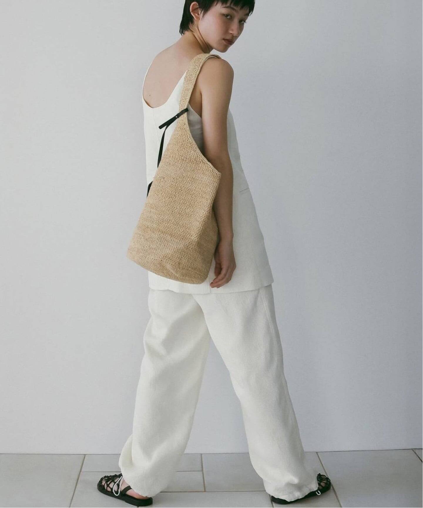 ⭐︎2026ss新作ベイクルーズアンヌークラフィアカゴバッグ anuke Raffia Tote Bag（かごバッグ）｜BOICE FROM BAYCREW'S（ボイス