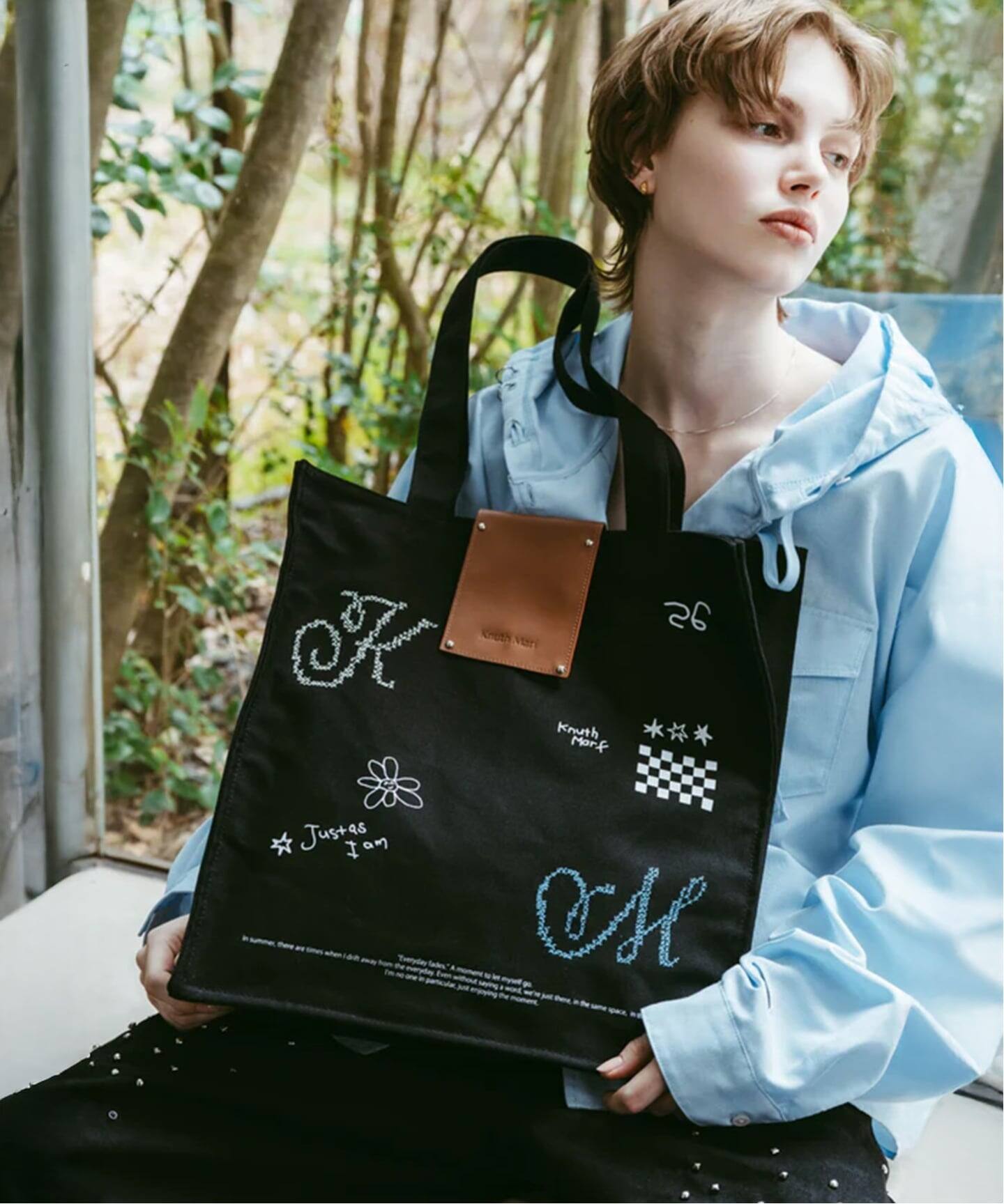 KnuthMarf graphic canvas tote（ショルダーバッグ）｜BOICE FROM