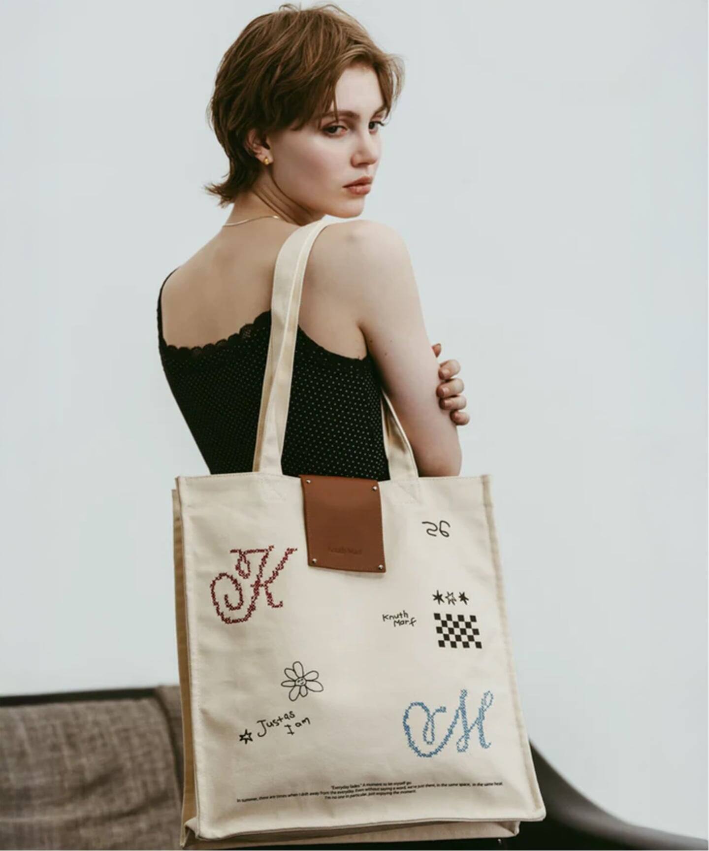 KnuthMarf graphic canvas tote（ショルダーバッグ）｜BOICE FROM 