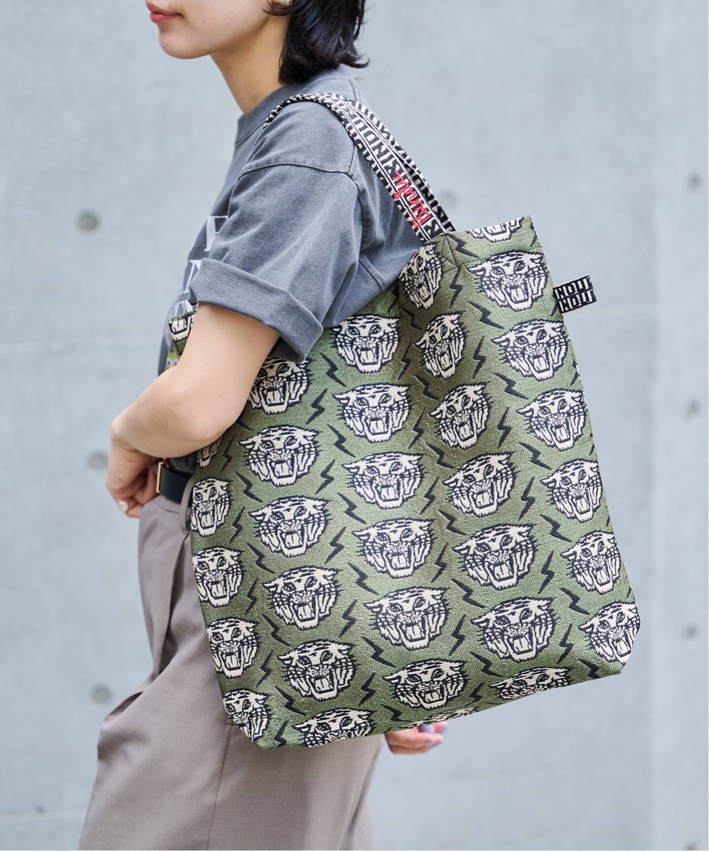 追加】BINDU Lightning Tiger Jacquard Tote Bag（トートバッグ