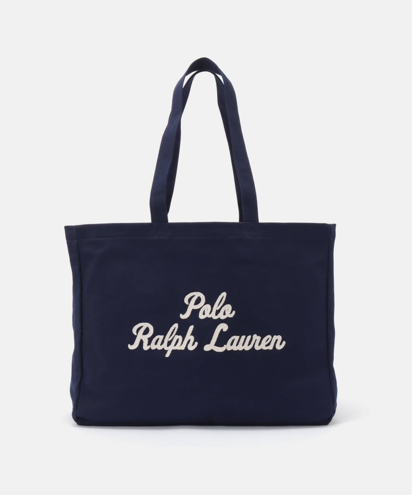 POLO RALPHLAUREN EMBROIDERED Canvas Large Tote（トートバッグ