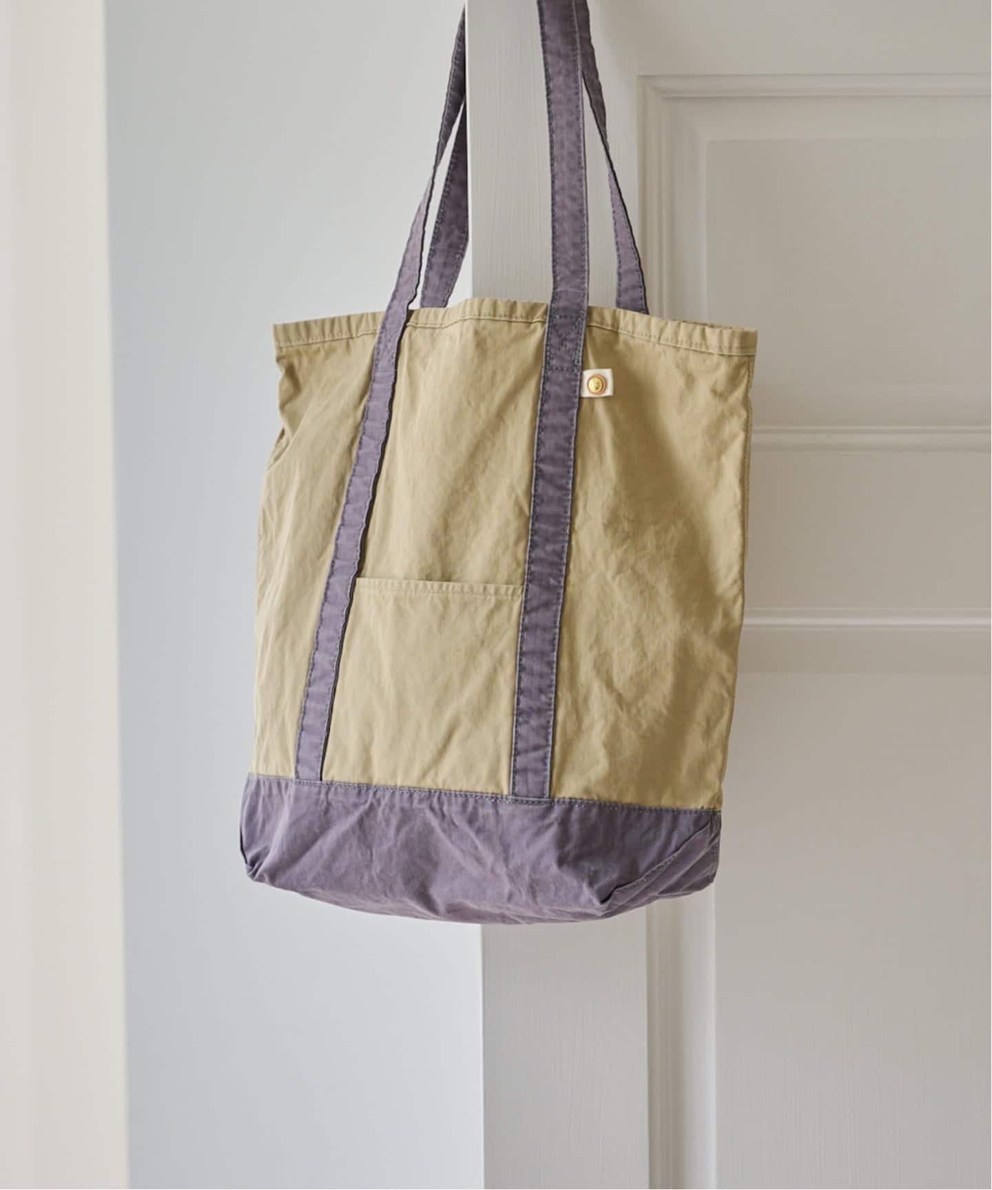 MASTER&Co. 別注TOTE キャンバス　トートバッグ　パープル×ベージュ MASTER&Co. 別注TOTE Bag（トートバッグ）｜BOICE FROM BAYCREW'S
