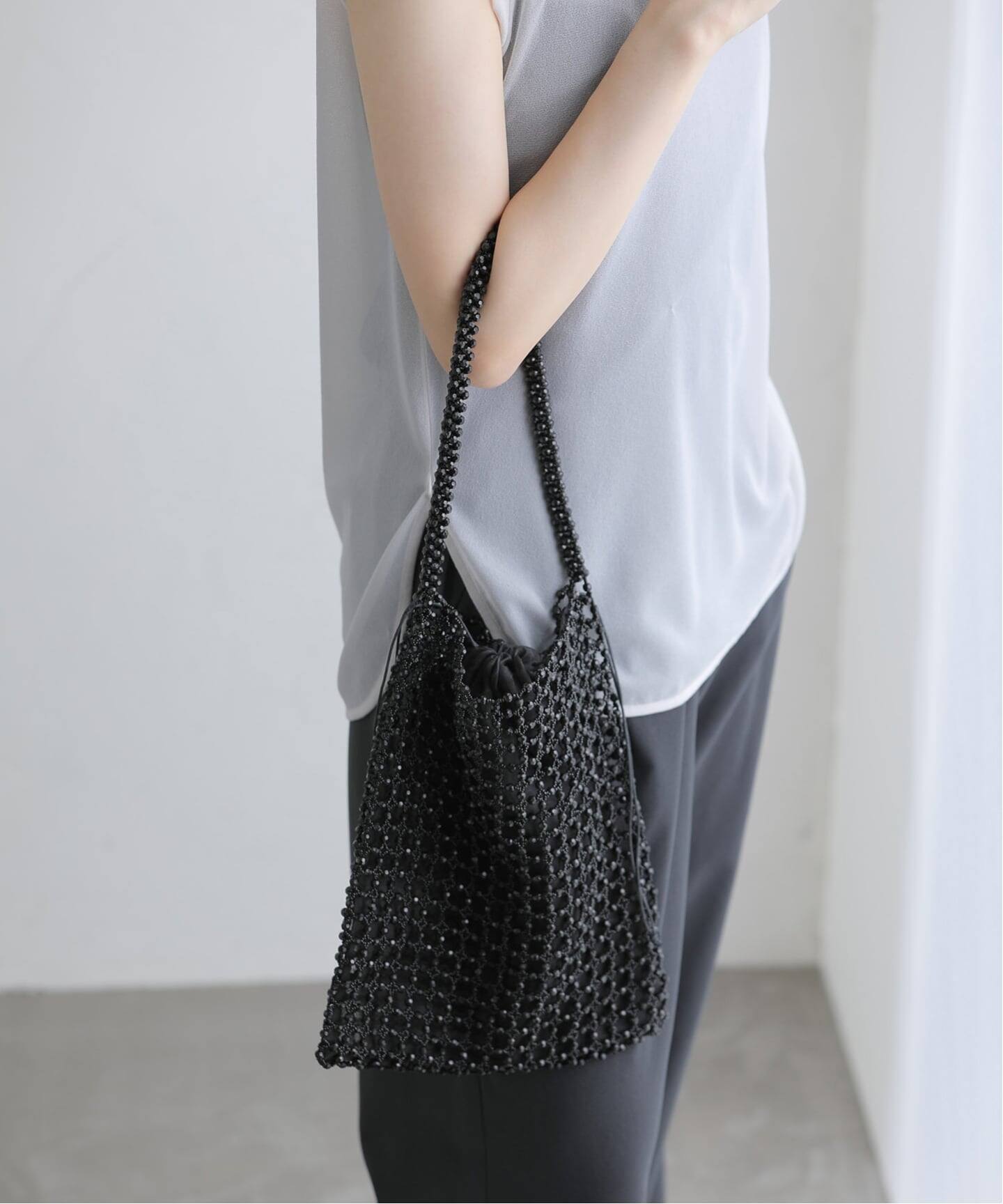 THE BAGMATI/バクマティ グラスビーズバッグ（ハンドバッグ）｜La 