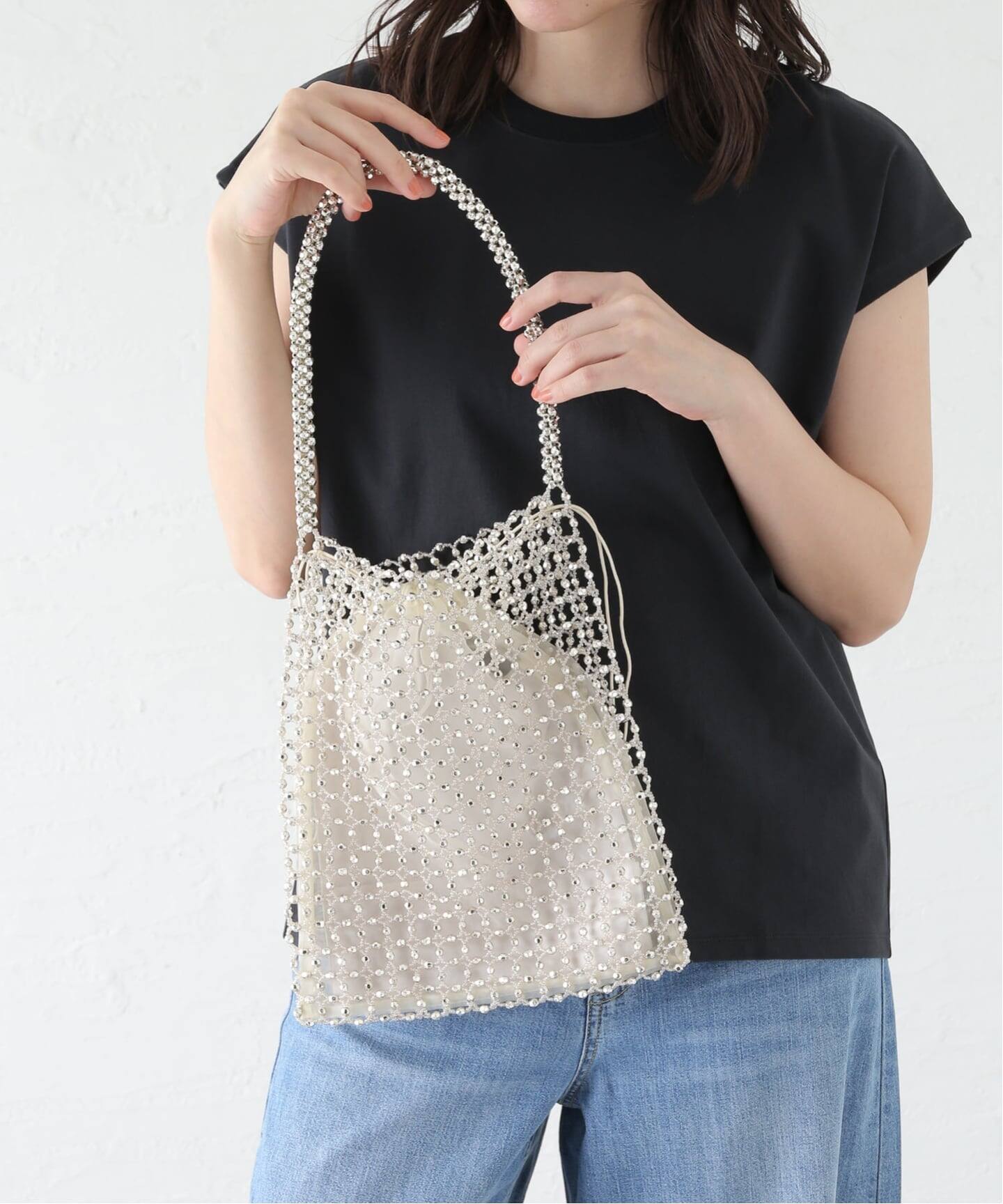 THE BAGMATI/バクマティ グラスビーズバッグ（ハンドバッグ）｜La 