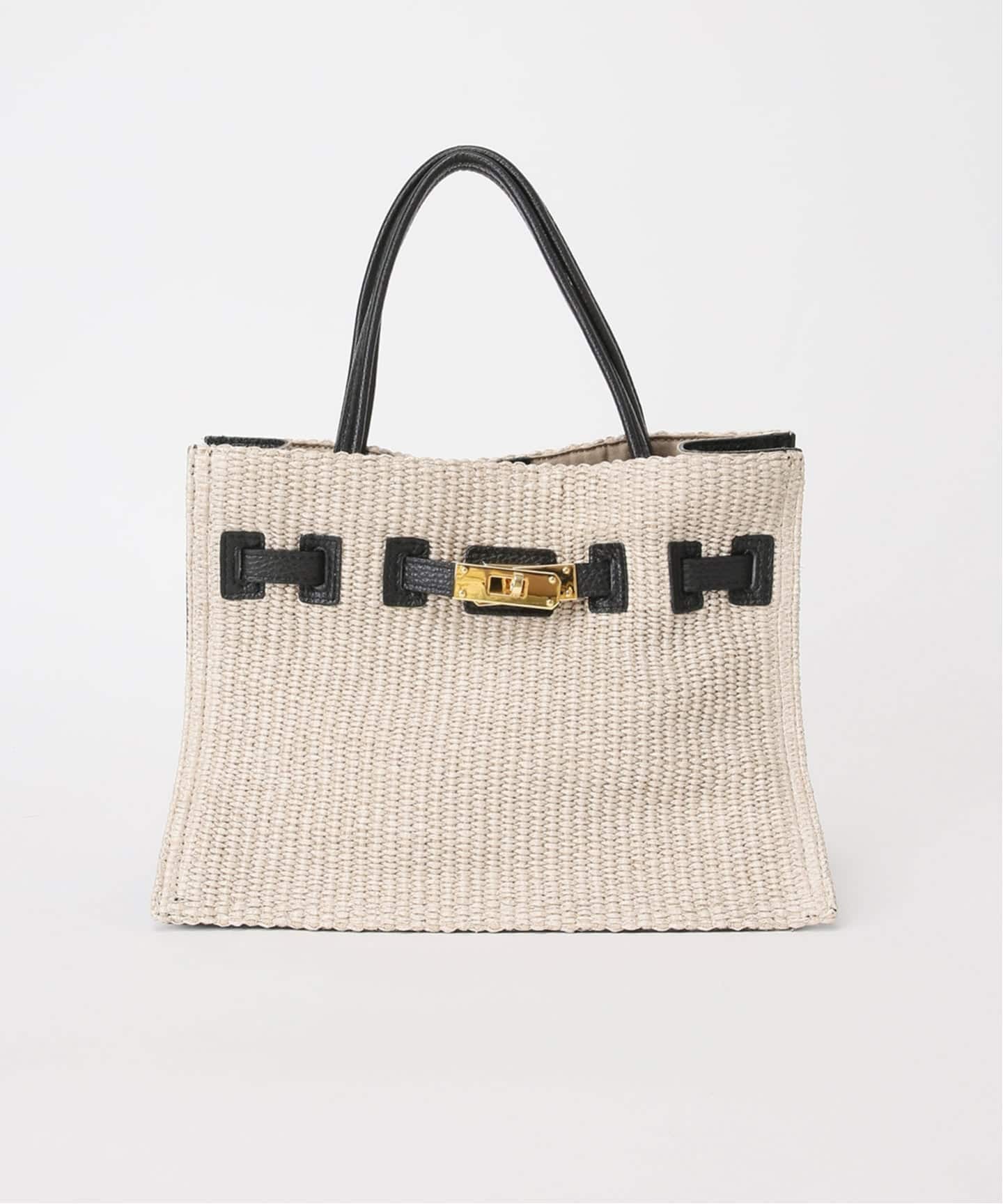 別注 / 予約》VIOLAd'ORO イタリアンラフィアシートトートバッグM