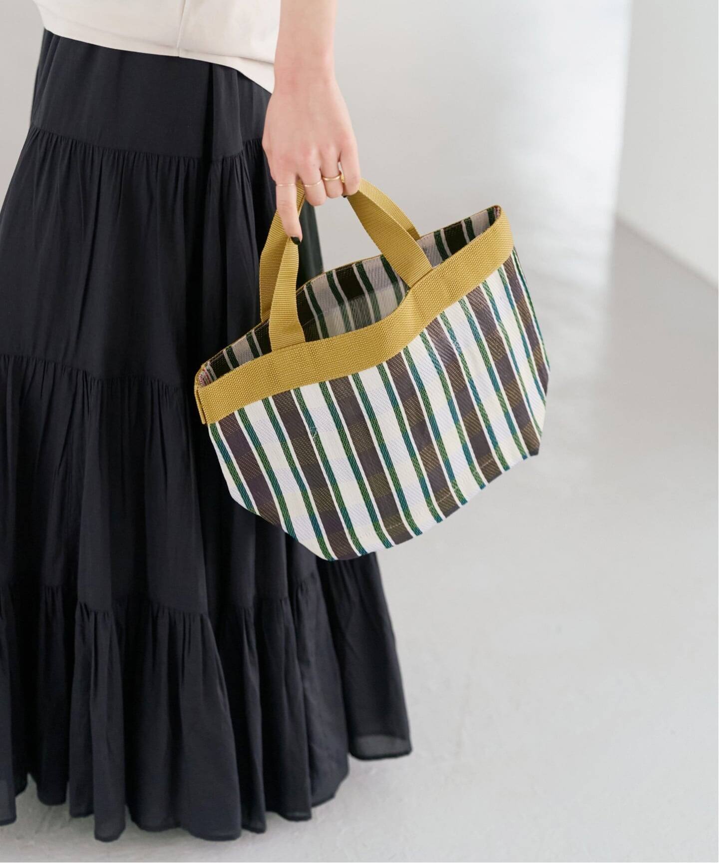 ne Quittez pas / ヌキテパ Multi Stripe Mesh Small Bag