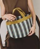 《予約》ne Quittez pas / ヌキテパ Multi Stripe Mesh Small Bag