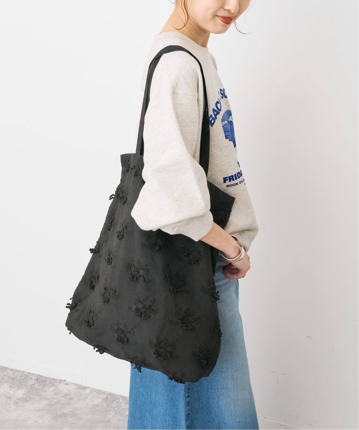 crinkle crinkle crinkle 別注3D embroidery TOTE*（トートバッグ