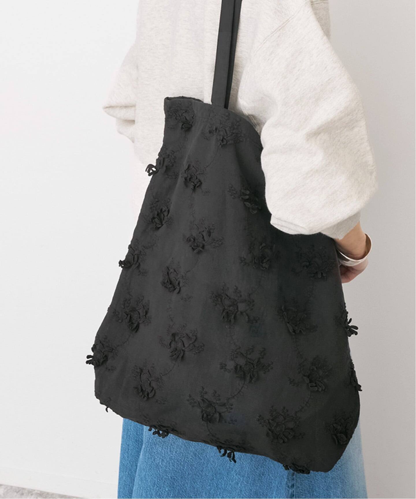 crinkle crinkle crinkle 別注3D embroidery TOTE*（トートバッグ