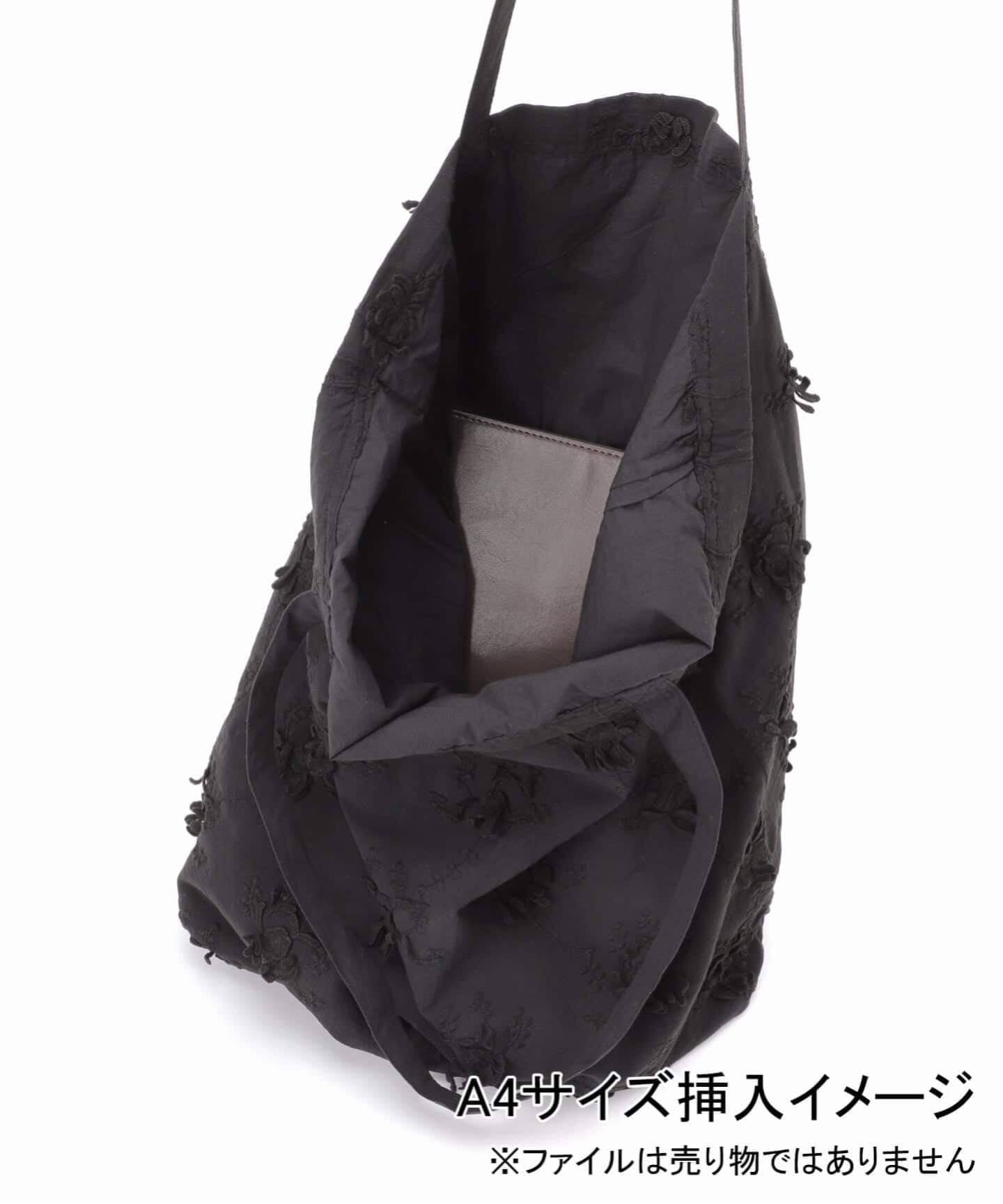 新色有り別注 / 追加》crinkle crinkle crinkle 3D embroidery TOTE*Re