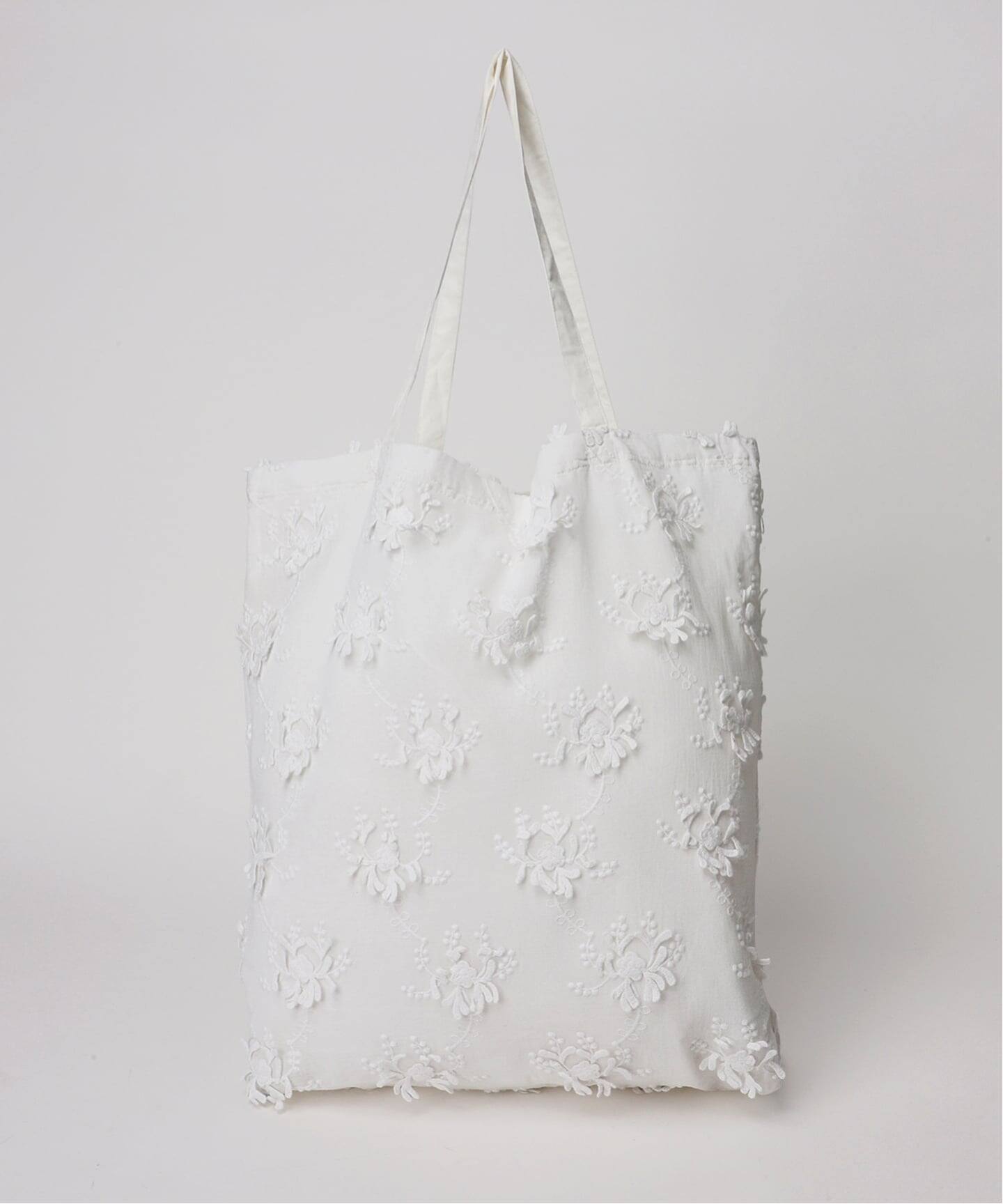 新色有り別注 / 追加》crinkle crinkle crinkle 3D embroidery TOTE*Re