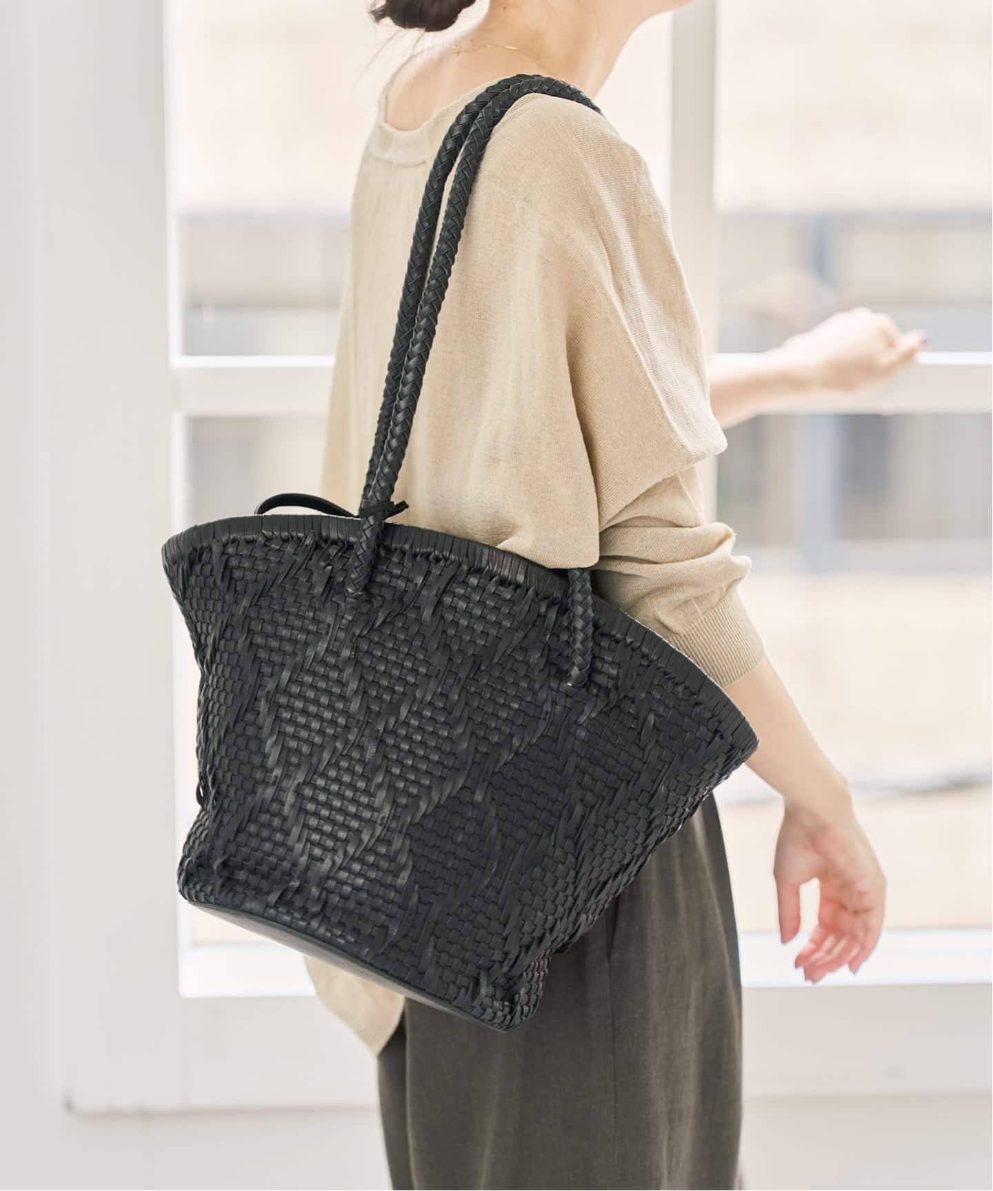 追加2予約》Bagmati/バグマティ レザーメッシュバッグ（トートバッグ