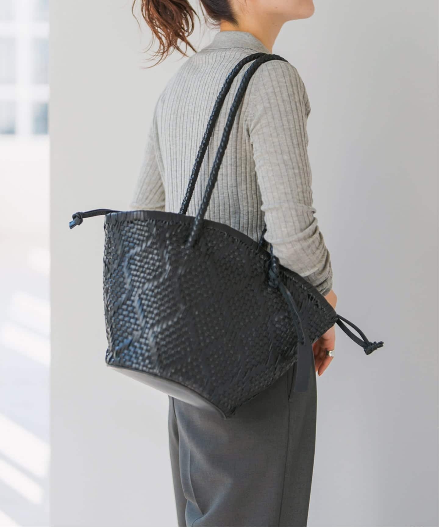 追加2予約》Bagmati/バグマティ レザーメッシュバッグ（トートバッグ