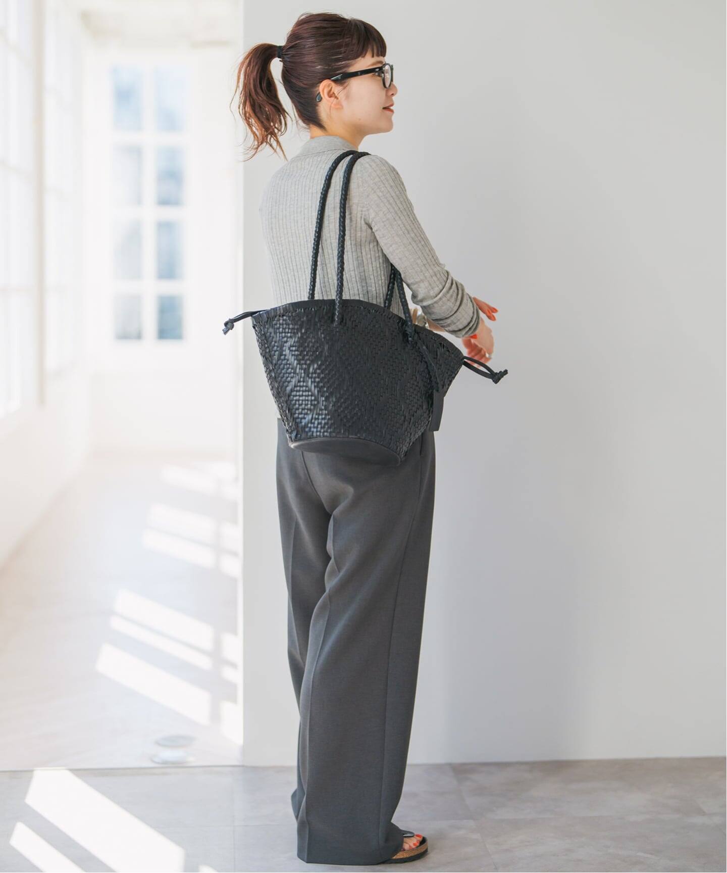 追加2》Bagmati/バグマティ レザーメッシュバッグ（トートバッグ