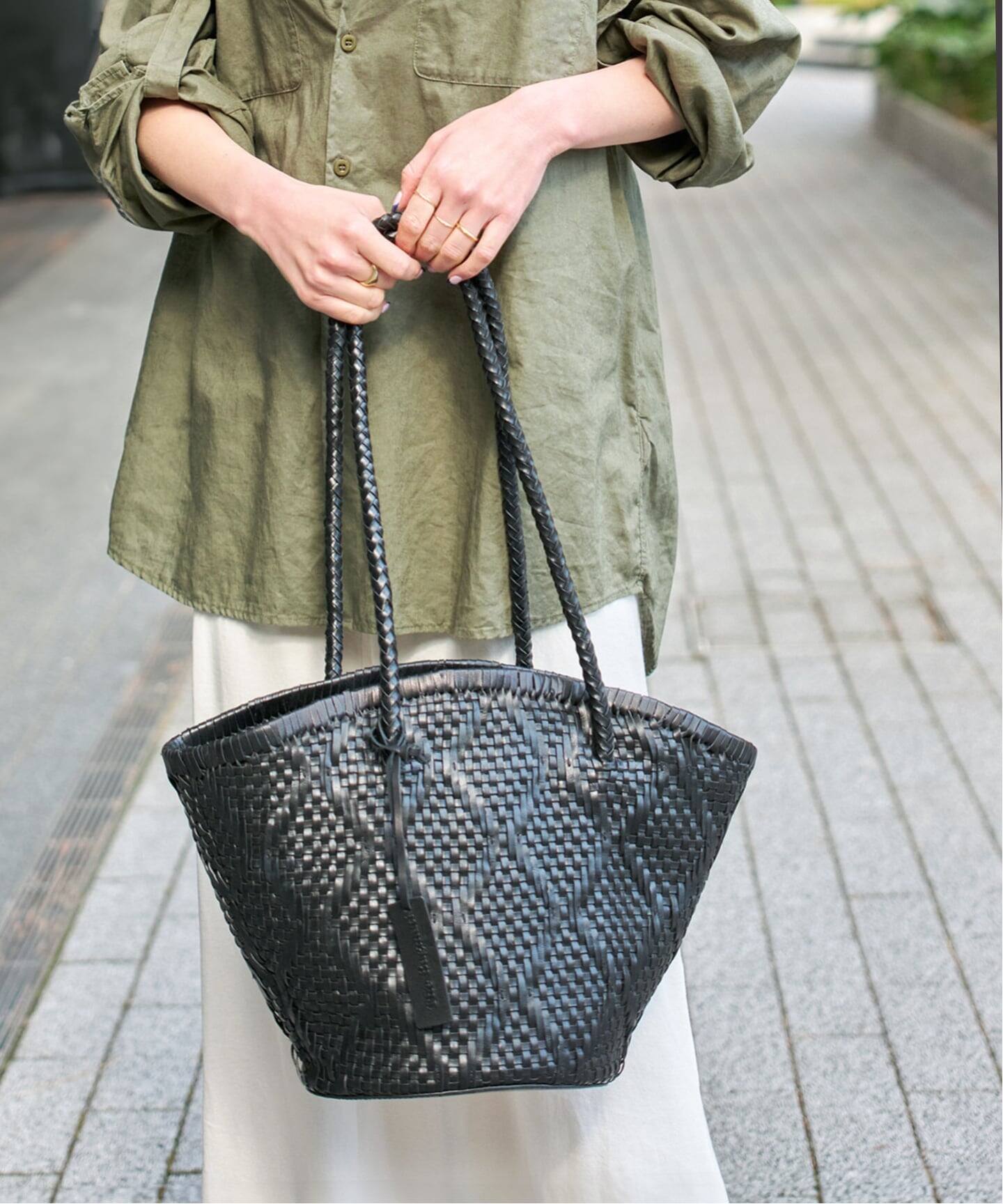 追加2》Bagmati/バグマティ レザーメッシュバッグ（トートバッグ 