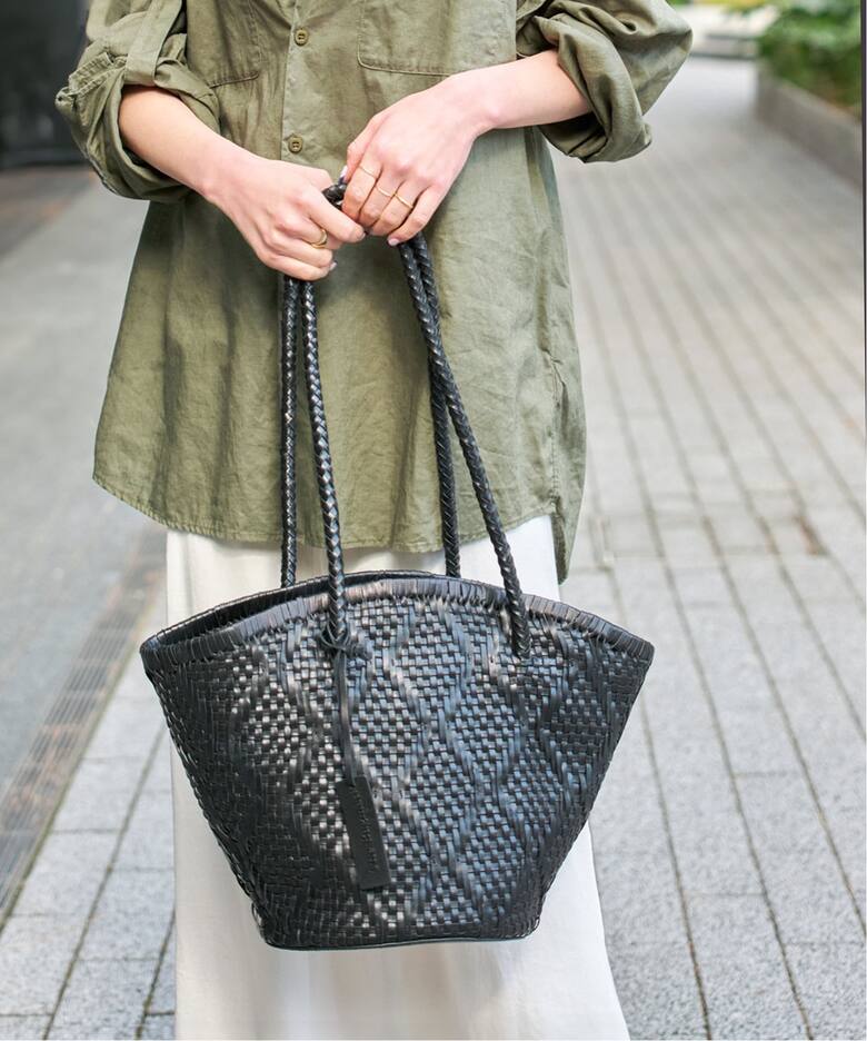 追加2予約》Bagmati/バグマティ レザーメッシュバッグ（トートバッグ 