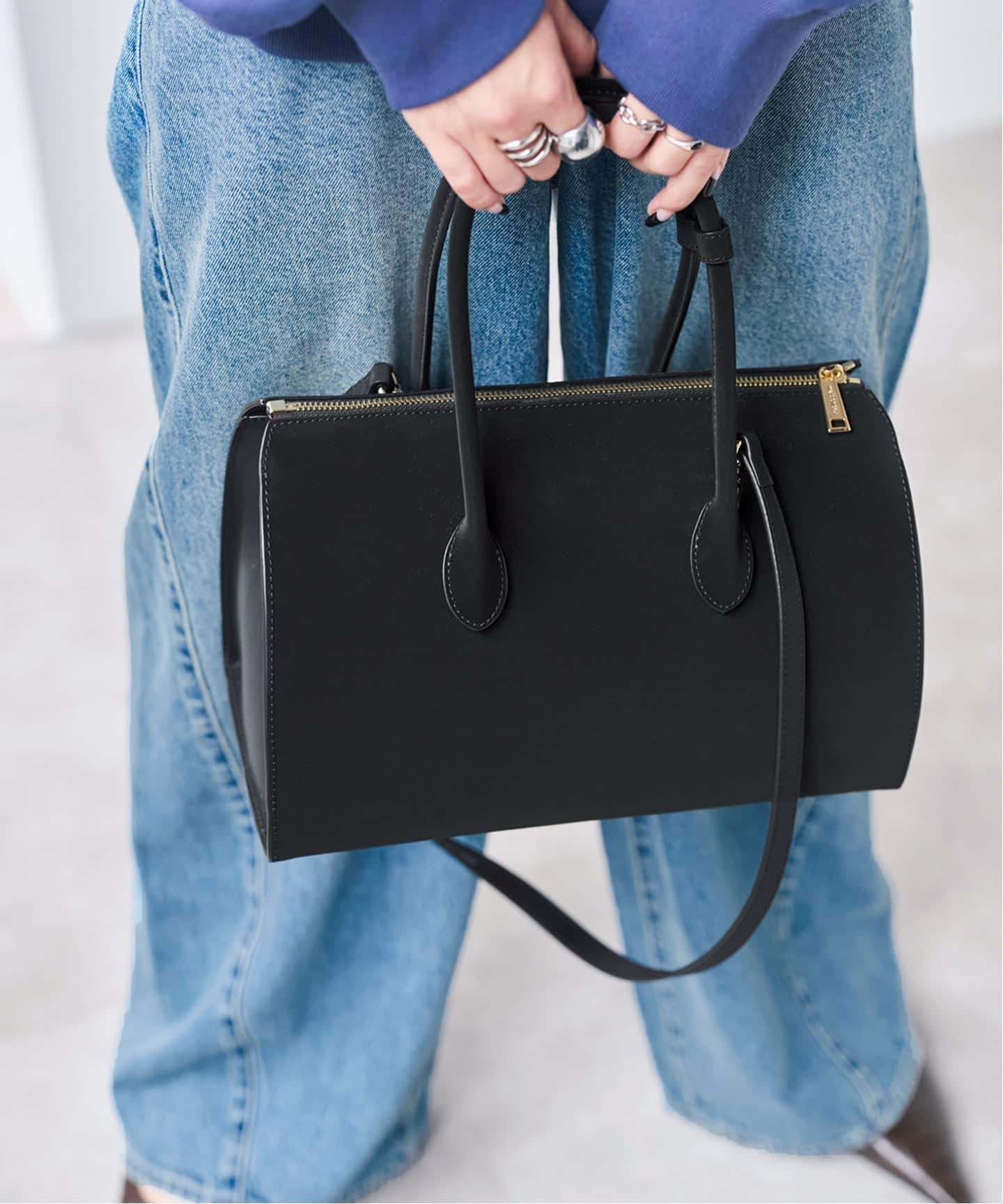 予約》Maison de Z/ メゾン ド ゼット スエードボストンBAG（ボストン
