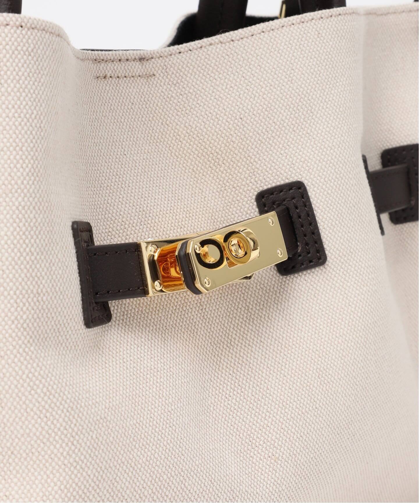 VIOLAd'ORO / ヴィオラドーロ 別注キャンバス*レザートートバッグM