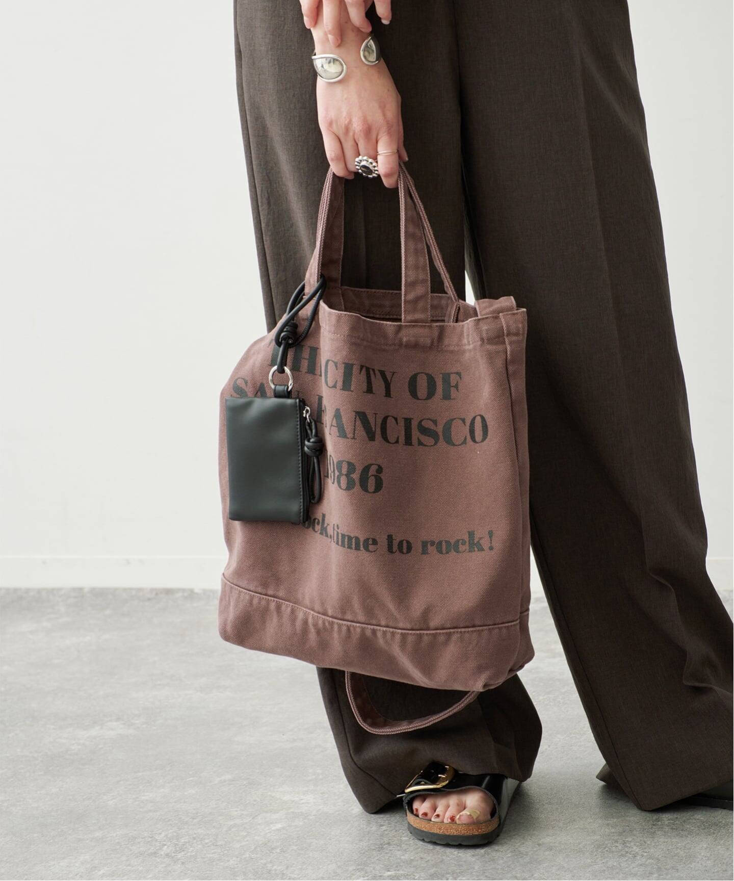 別注 CONTROL FREAK WASHED LOGOトート ミニポーチ付き 別注》CONTROL FREAK WASHED LOGOトート ミニポーチ付き（トートバッグ