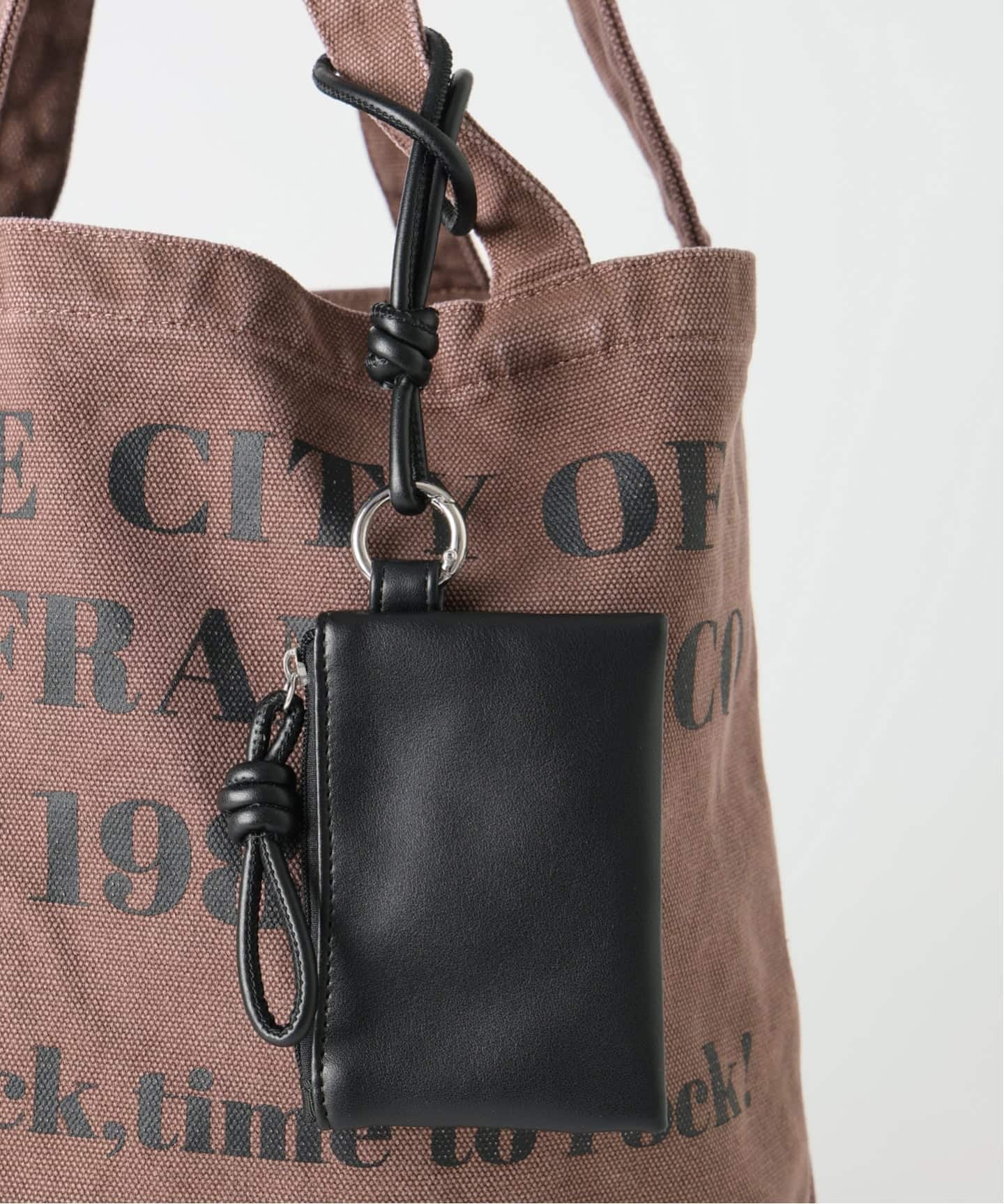 別注》CONTROL FREAK WASHED LOGOトート ミニポーチ付き（トートバッグ