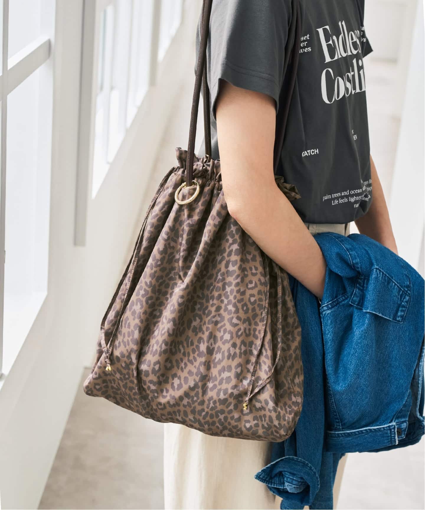 スッピックアンドスパン購入トートバッグ WEB限定 / 追加予約》別注 Spick & Span LEOPARD TOTE（トートバッグ