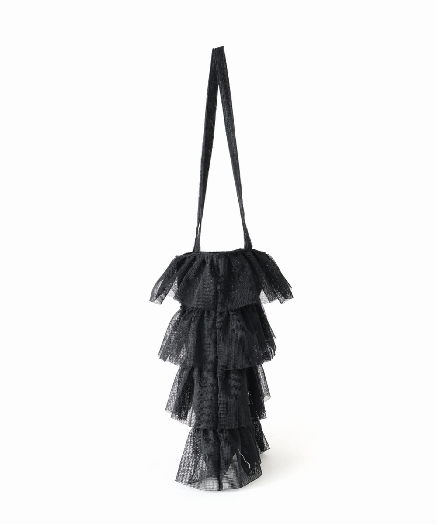 美品　Casseliniキャセリーニ　スタイリストヘアメイクバッグ　メッシュ　黒 Casselini / キャセリーニ メッシュフリルトート（トートバッグ）｜UBY