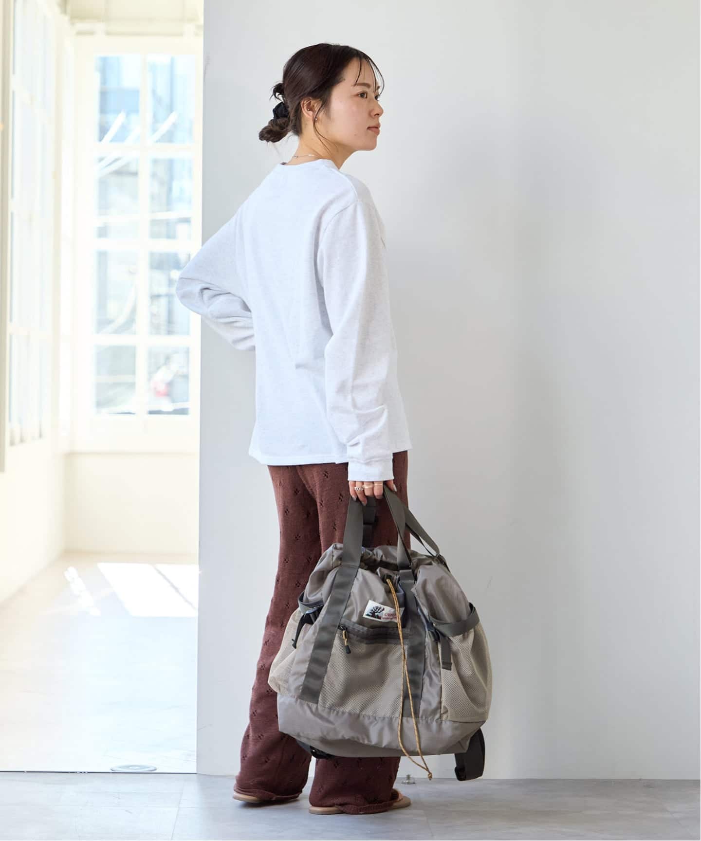 CARIBOU MOUNTAINEERING】 別注L/W PACK TOTE（トートバッグ）｜U by