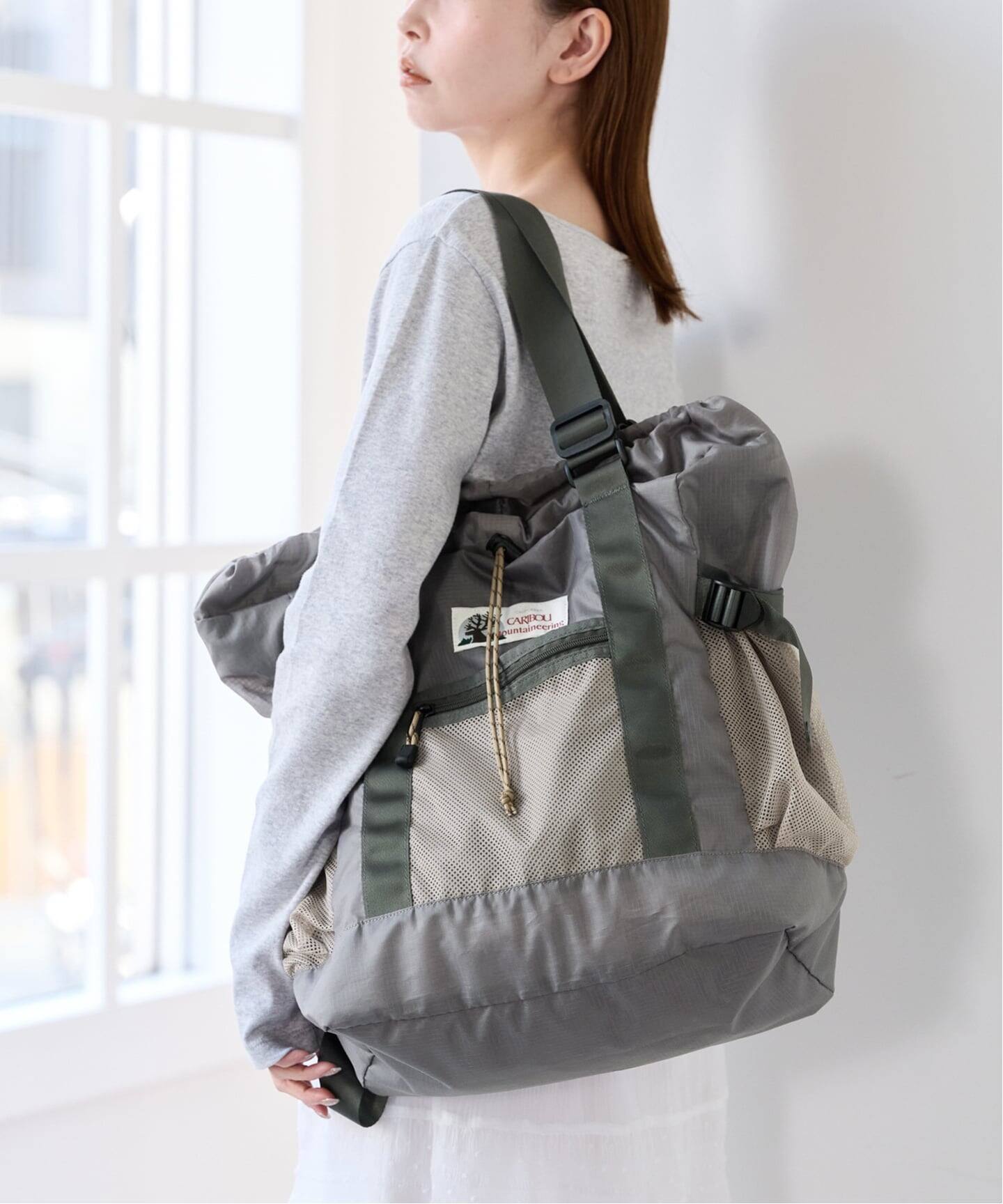 CARIBOU MOUNTAINEERING】 別注L/W PACK TOTE(トートバッグ)|UBY CARIBOU MOUNTAINEERING】 別注L/W PACK TOTE(トートバッグ)|UBY