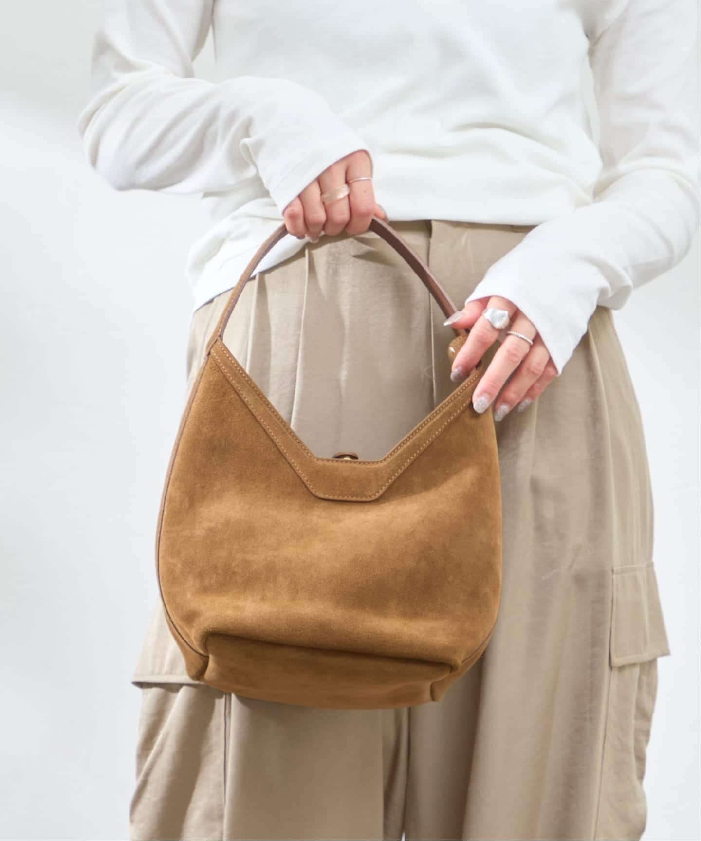 予約》CHRISTIAN VILLA /クリスチャン ヴィラ スエード2WAY BAG