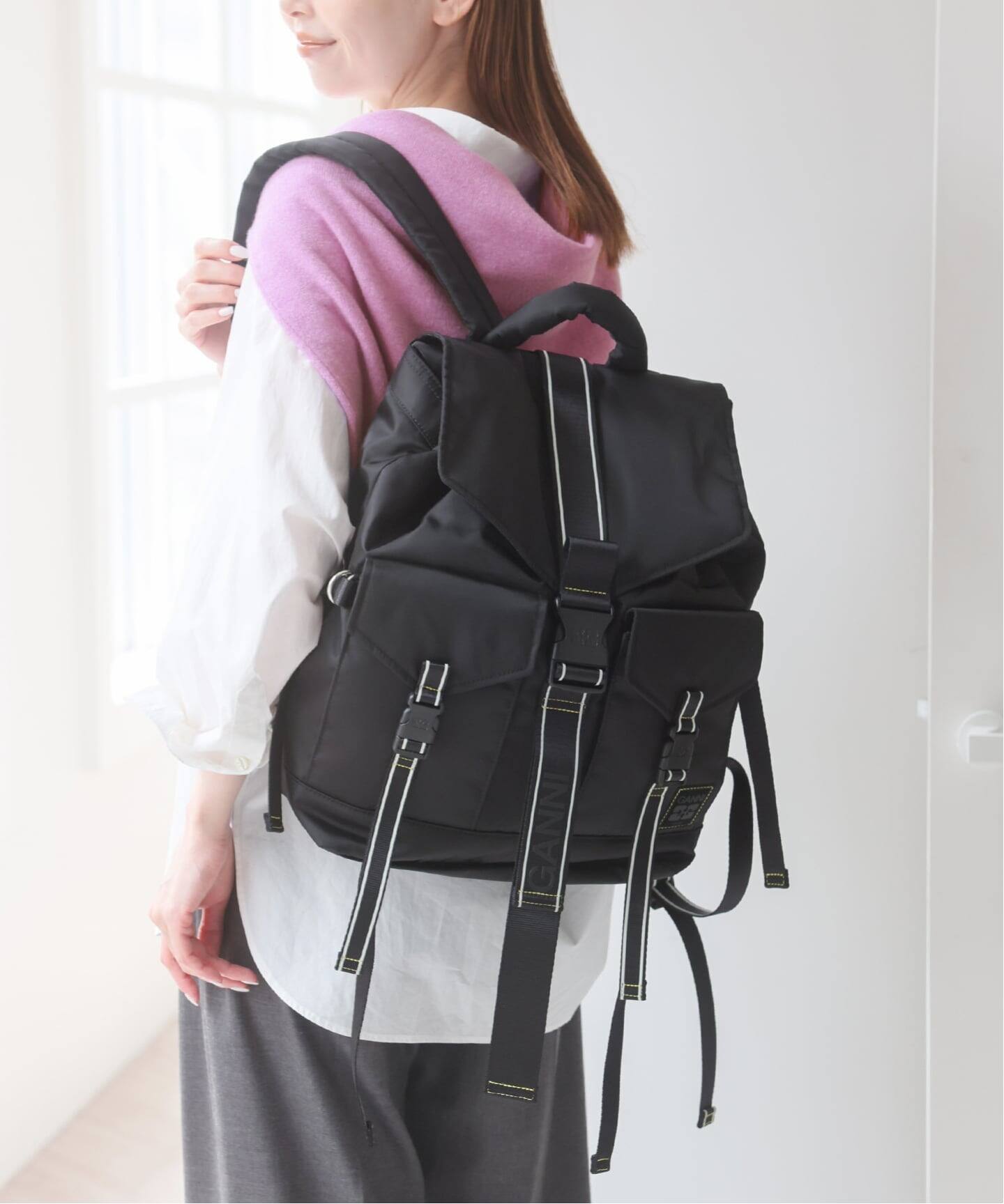 新宿・WEB限定 》GANNI / ガニーRe-Tech Sport Nylon Backpack（バック 