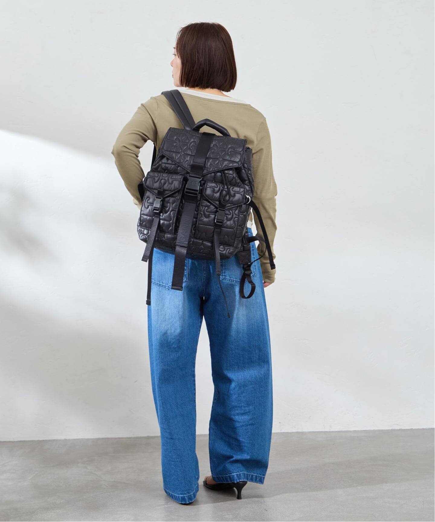 GANNI / ガニー Re-Tech Quilted Backpack（バックパック／リュック