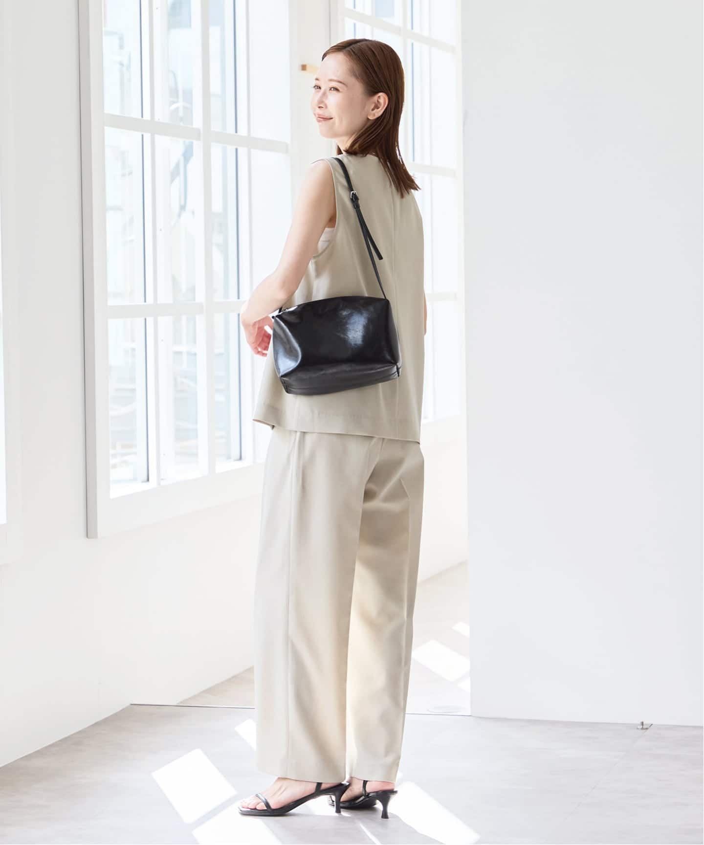 LOW CLASSIC / ロウクラシック】Lc LEATHER CARAMEL BOX BAG