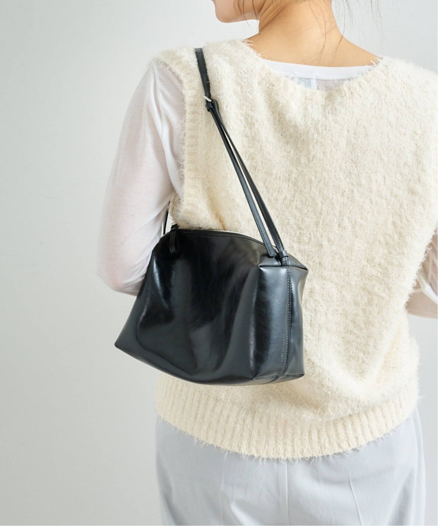 LOW CLASSIC / ロウクラシック】Lc LEATHER CARAMEL BOX BAG