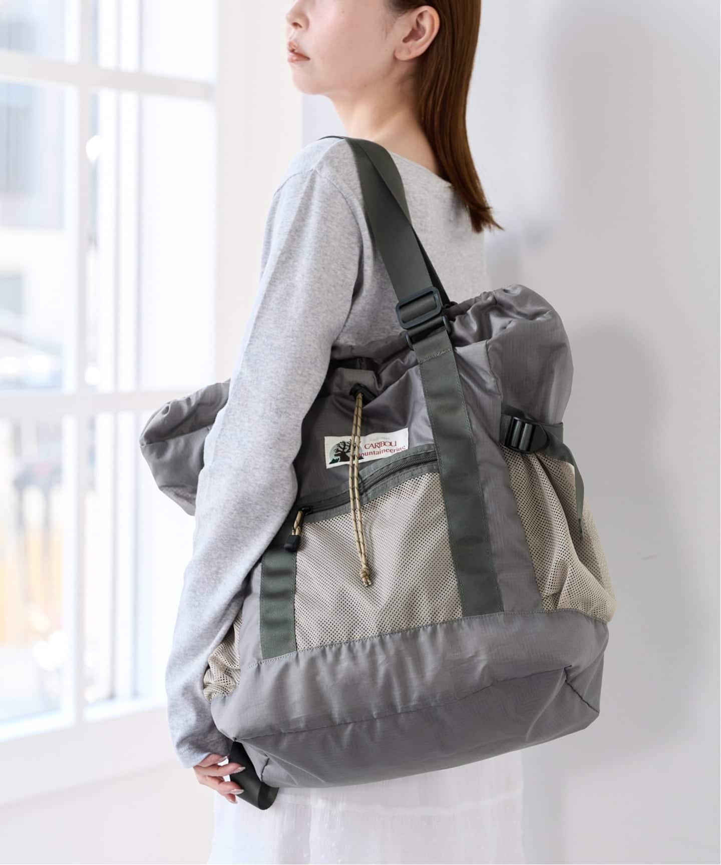 追加》【CARIBOU MOUNTAINEERING】 別注L/W PACK TOTE 2（トートバッグ