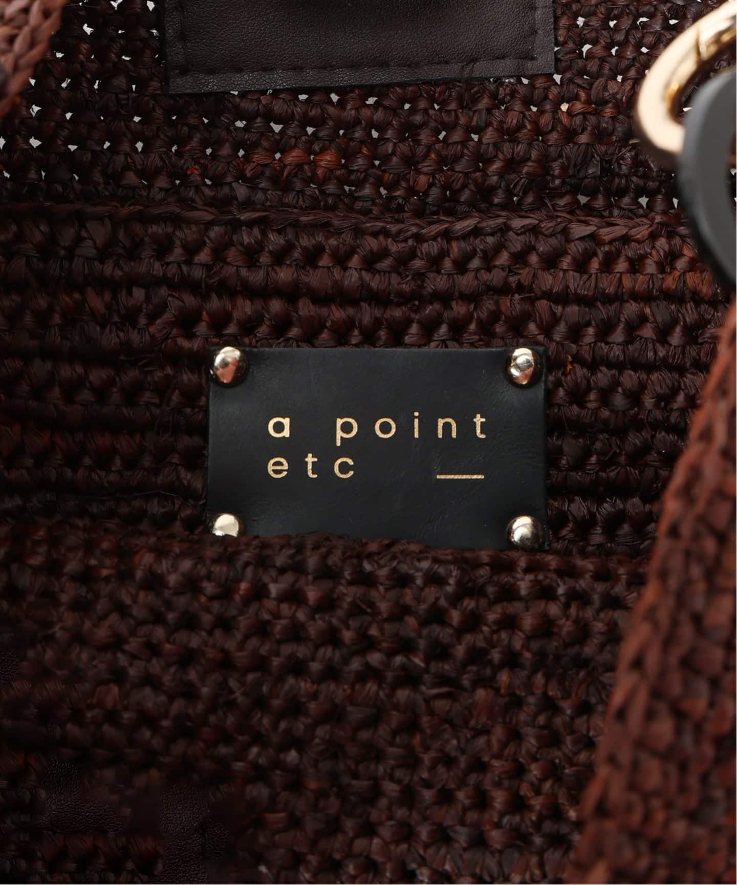 A POINT/アポワン 別注FENO チェーンbasketshoulder（かごバッグ