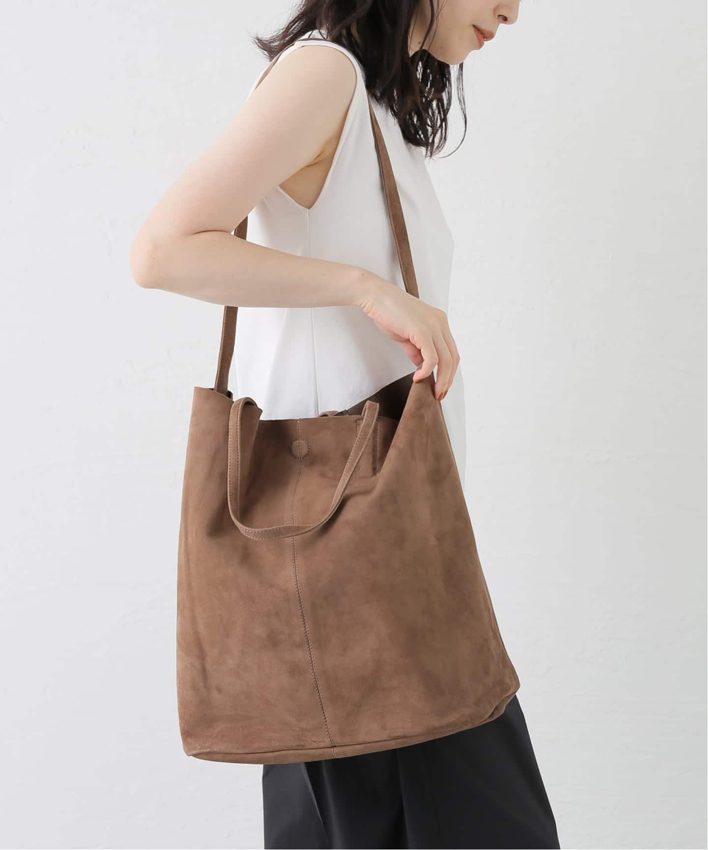 Morphee / モルフェ 3WAY LARGE TOTE SUEDE（トートバッグ