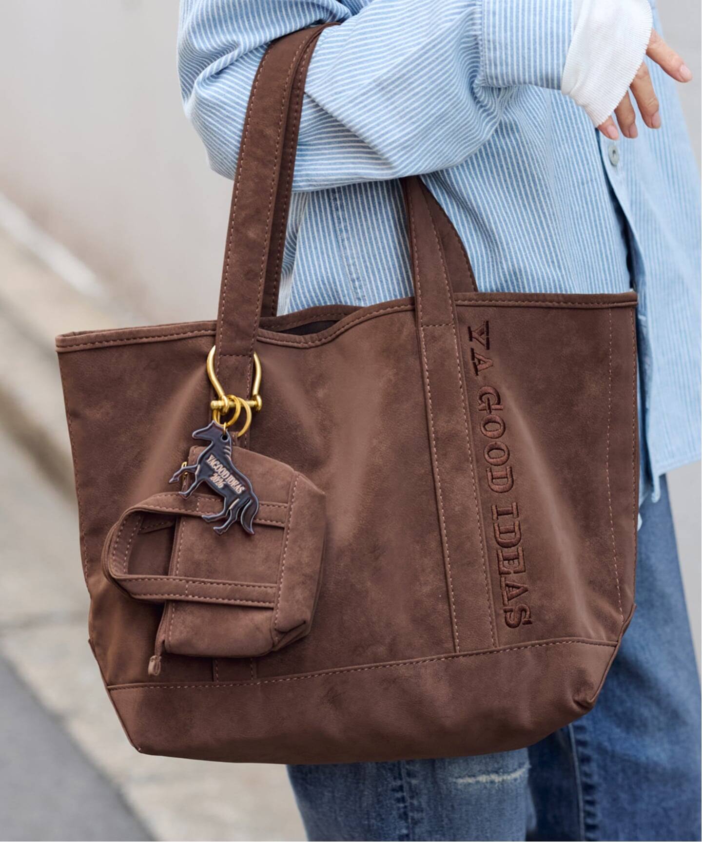 YA GOOD IDEAS GOOD NEWS BIG&MINI TOTE M（トートバッグ）｜FRAMeWORK