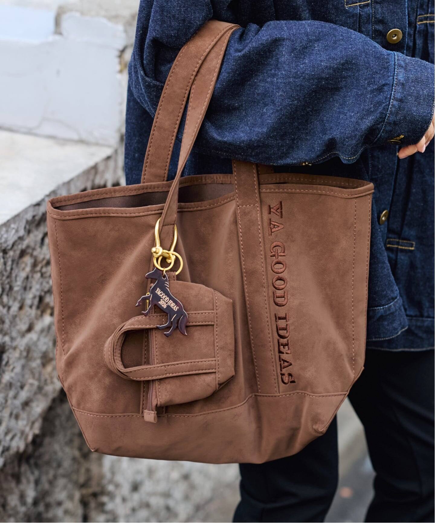 ≪予約≫YA GOOD IDEAS GOOD NEWS BIG&MINI TOTE M（トートバッグ