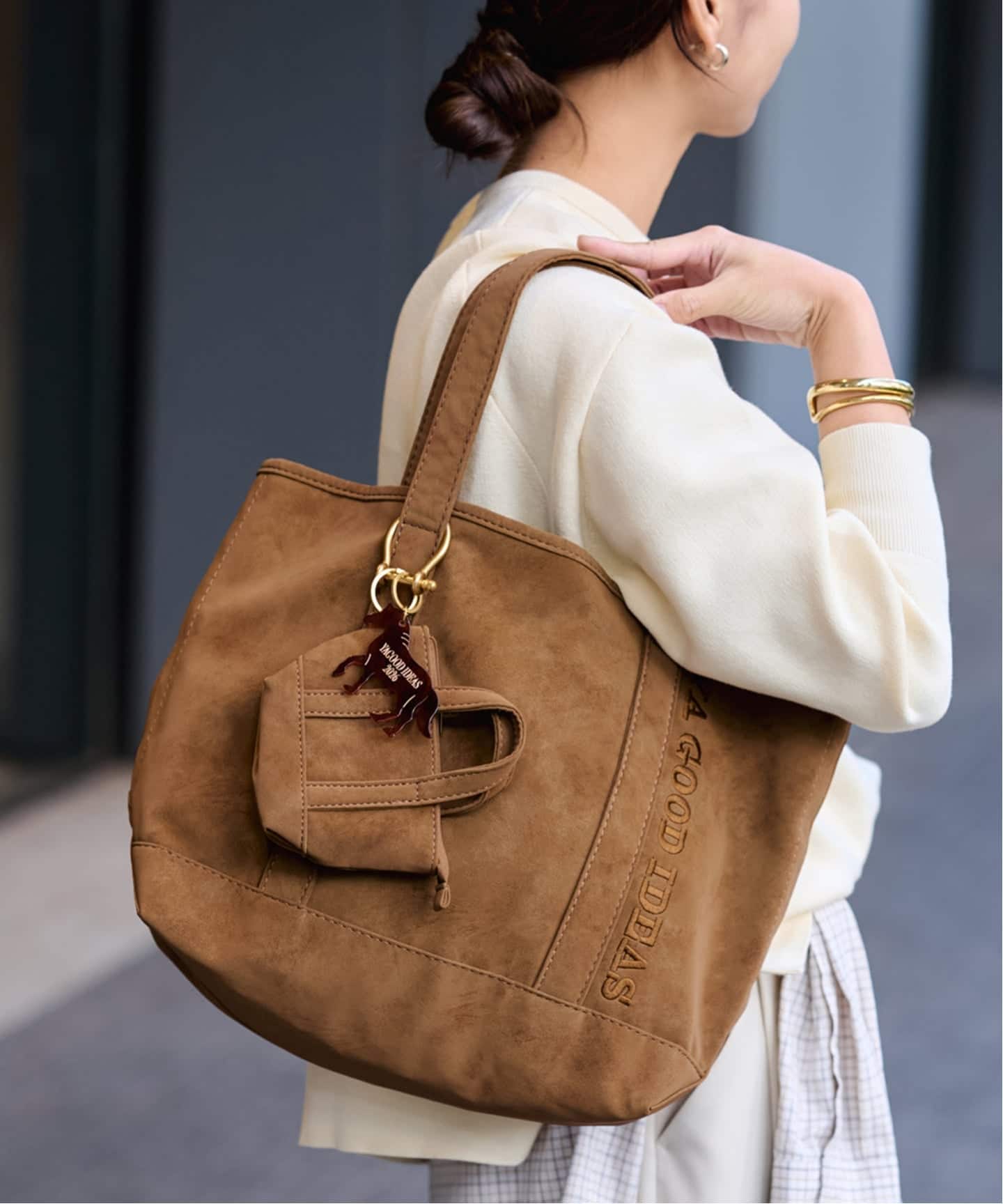 ≪予約≫YA GOOD IDEAS GOOD NEWS BIG&MINI TOTE M（トートバッグ