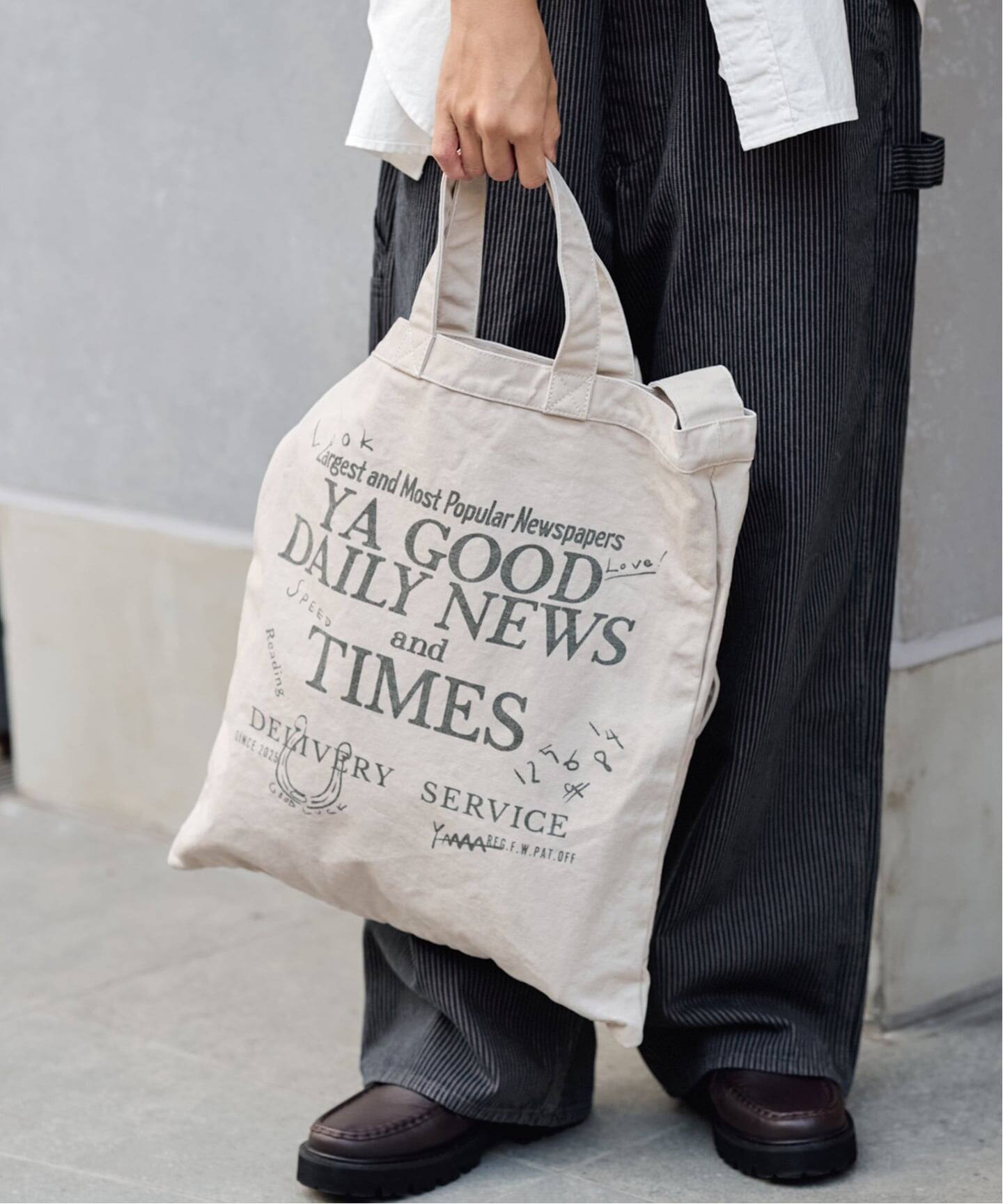 YA GOOD IDEAS YA GOOD DAILY NEWS TIMES T（トートバッグ