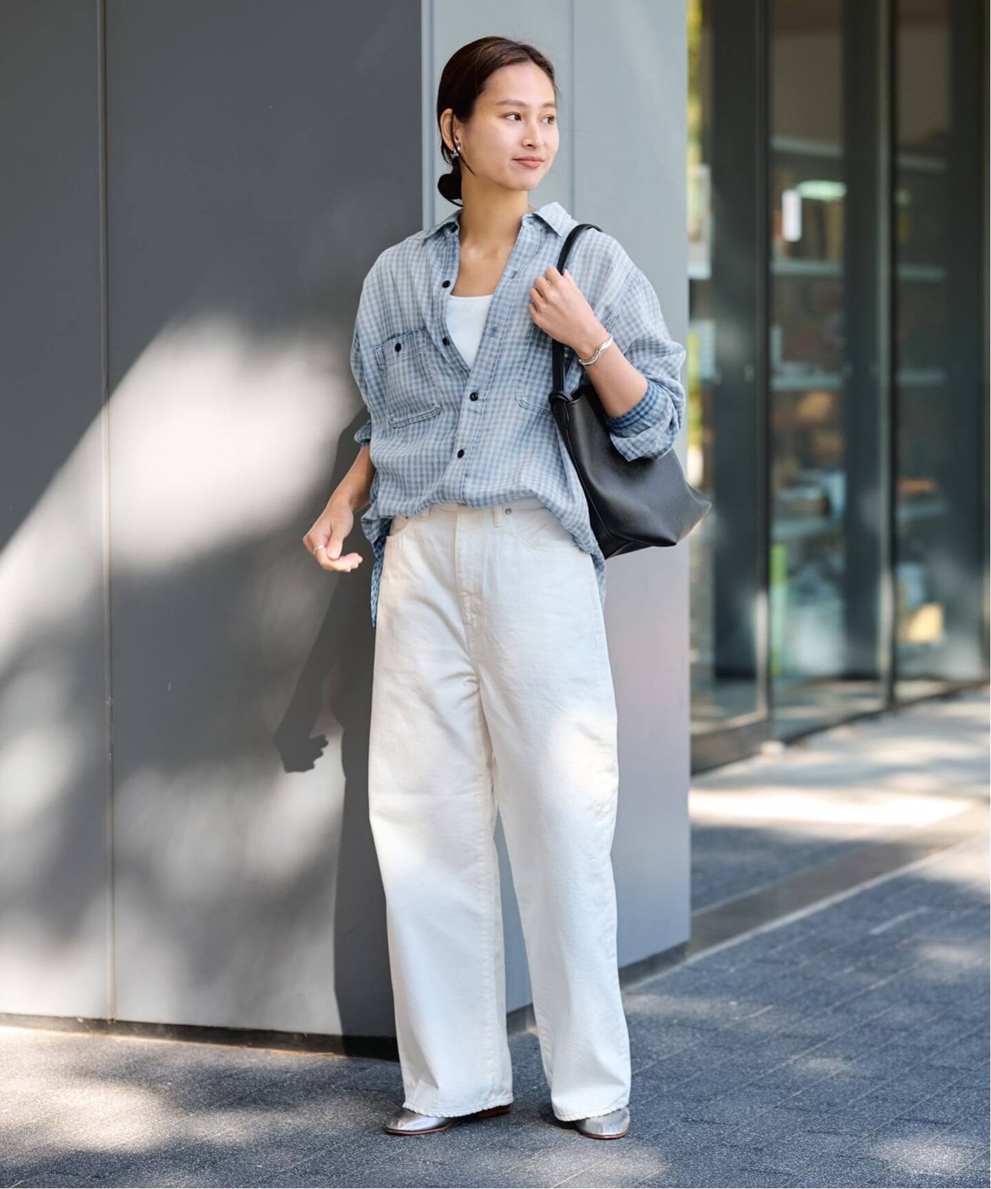 AULENTTI/オウレンティ ONE HANDLE TOTE WITH POACH（トートバッグ