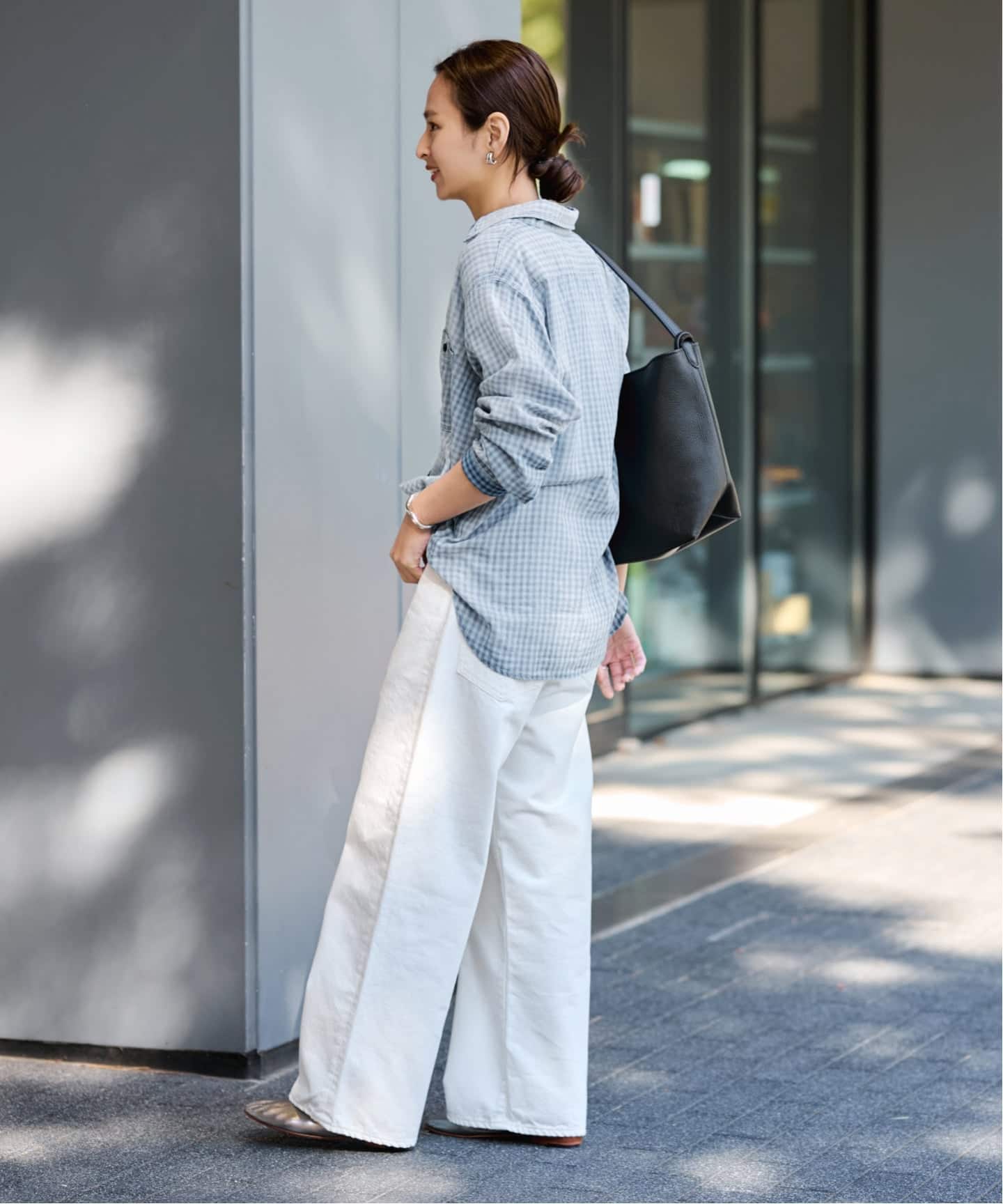 AULENTTI/オウレンティ ONE HANDLE TOTE WITH POACH（トートバッグ