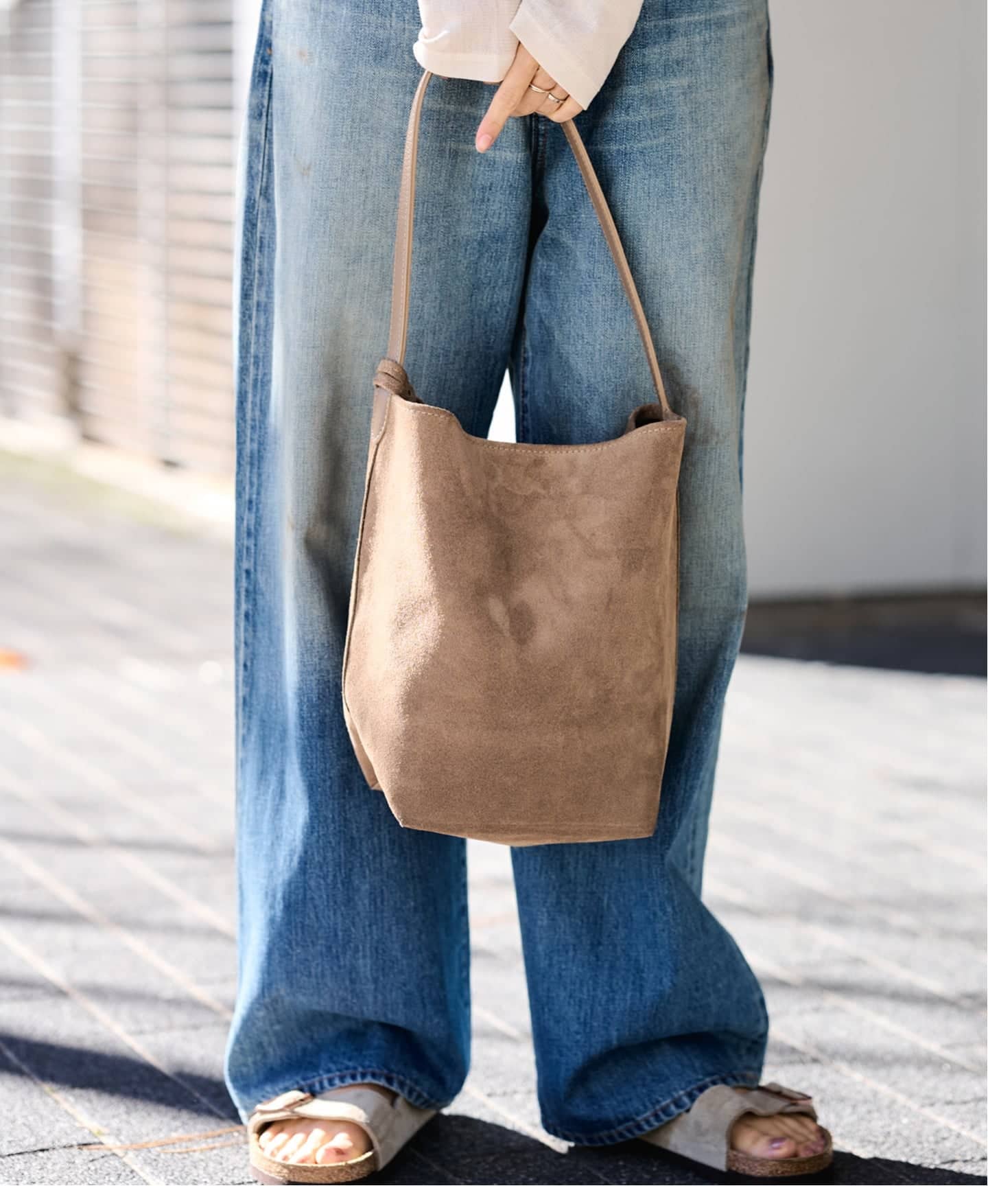 AULENTTI/オウレンティ ONE HANDLE TOTE WITH POACH（トートバッグ