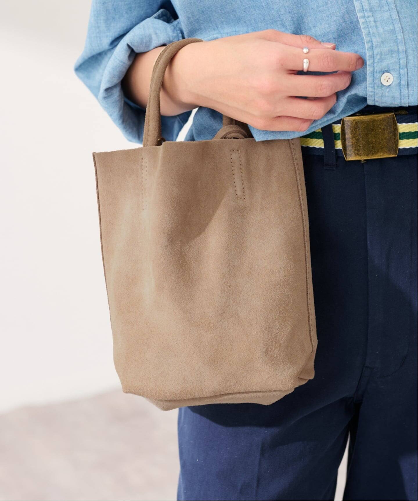 AULENTTI /オウレンティ 別注SUEDEMINI SHOULDER TOTE バッグ