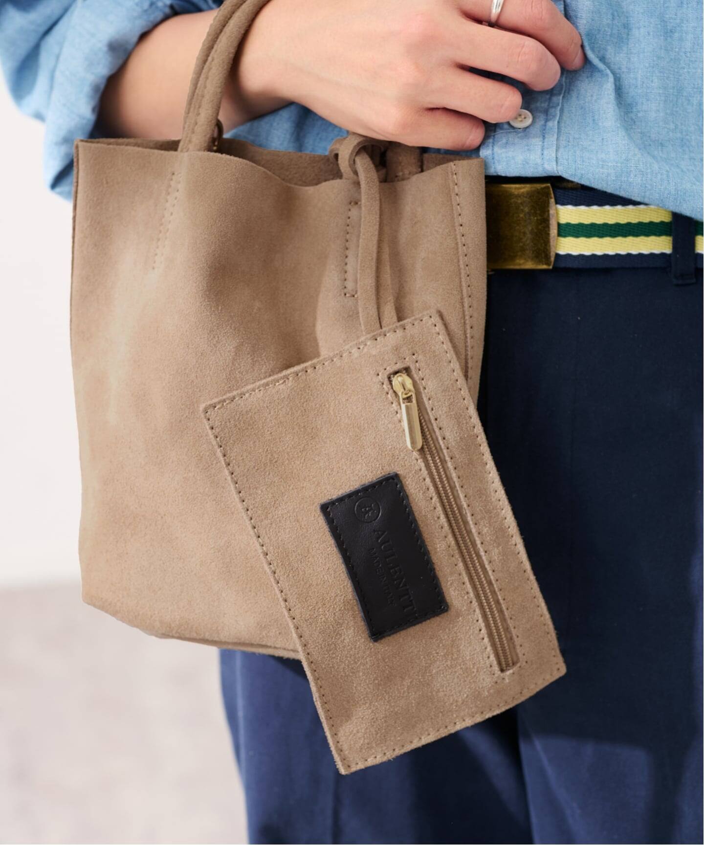AULENTTI /オウレンティ 別注SUEDEMINI SHOULDER TOTE バッグ