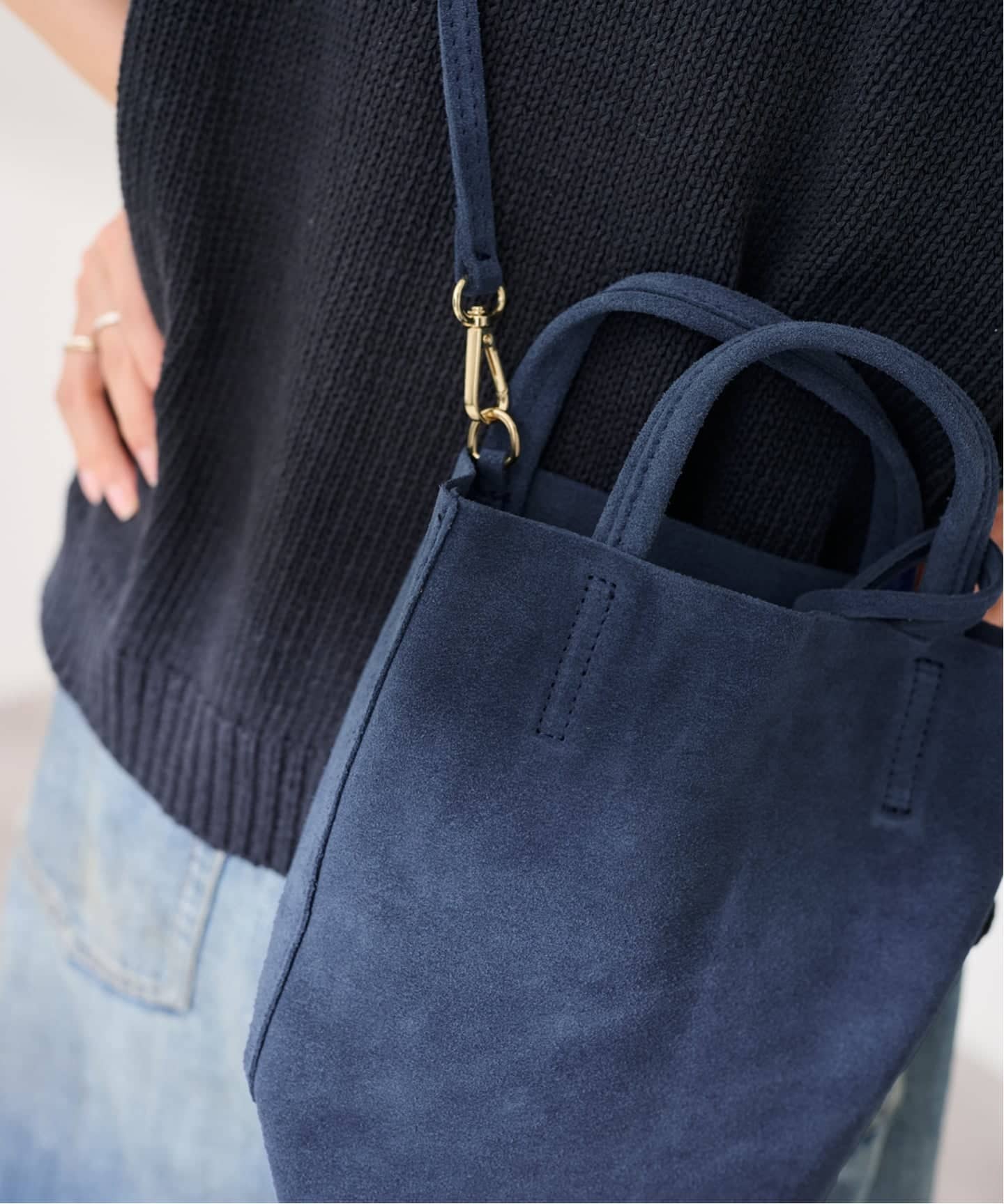 AULENTTI /オウレンティ 別注SUEDEMINI SHOULDER TOTE バッグ
