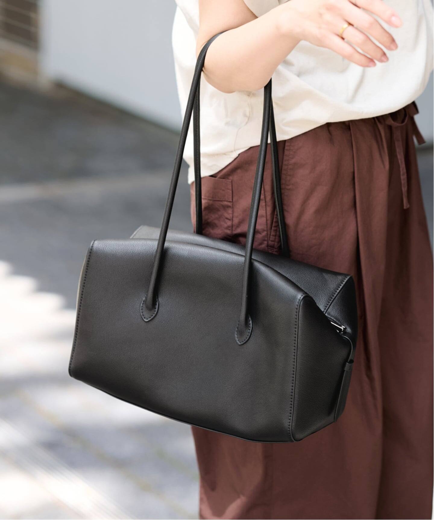 maison de Z ロングハンドルボストンバック（ボストンバッグ 