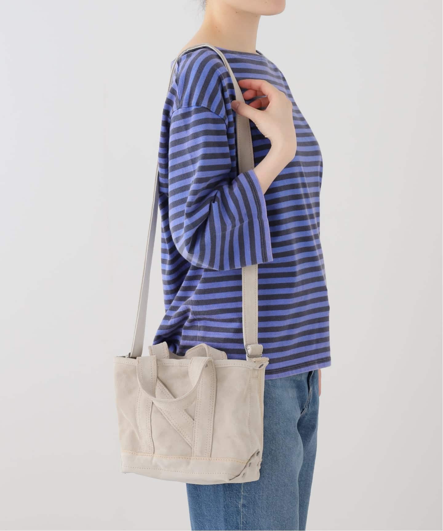 NICENESS / ナイスネス M.S.LEDZスエードレザー NNショルダートート